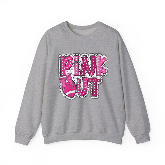 Pink Out Breast Cancer Awareness Women's Unisex Crewneck Sweatshirt