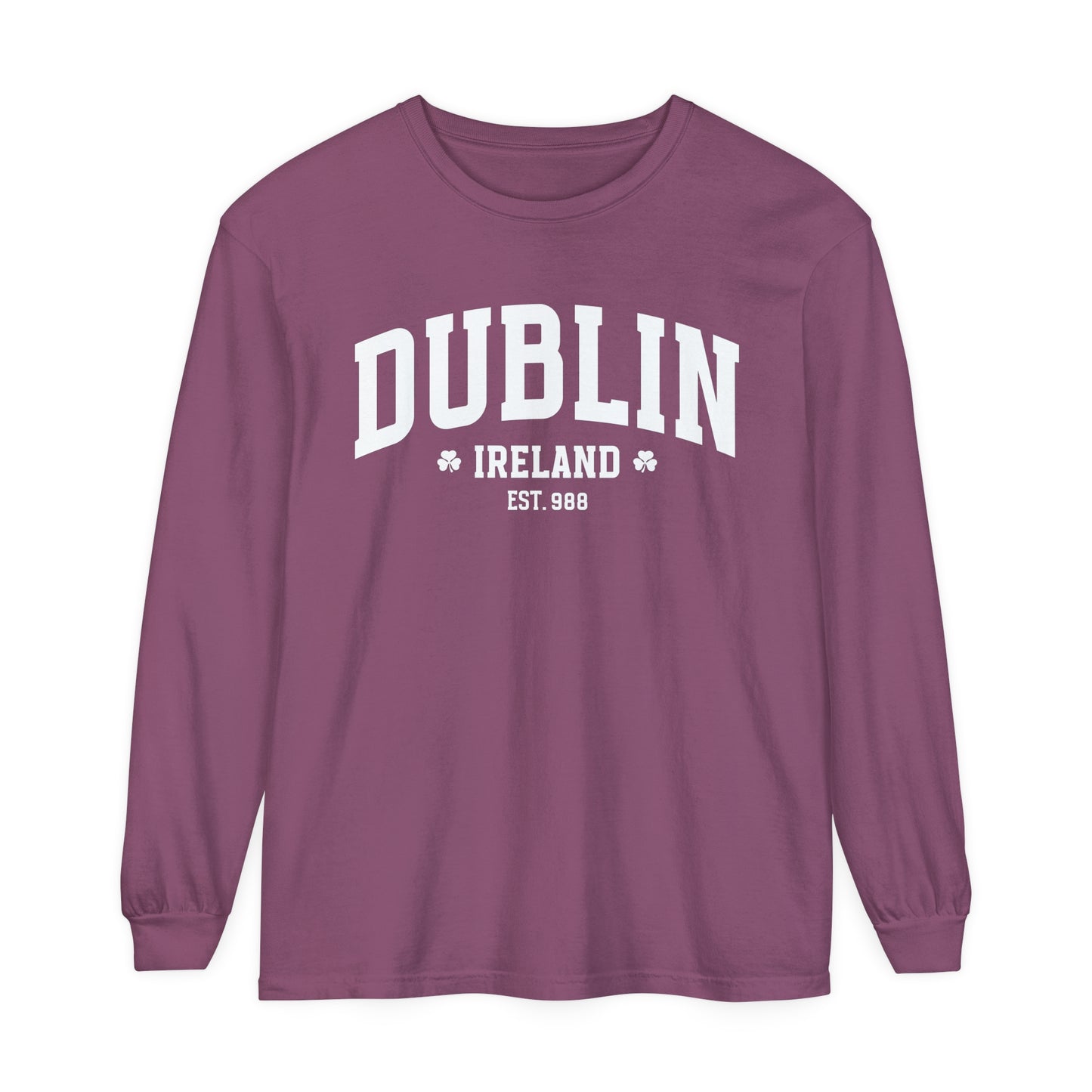 Dublin Ireland St. Patrick's Day Women's Loose Long Sleeve T-Shirt