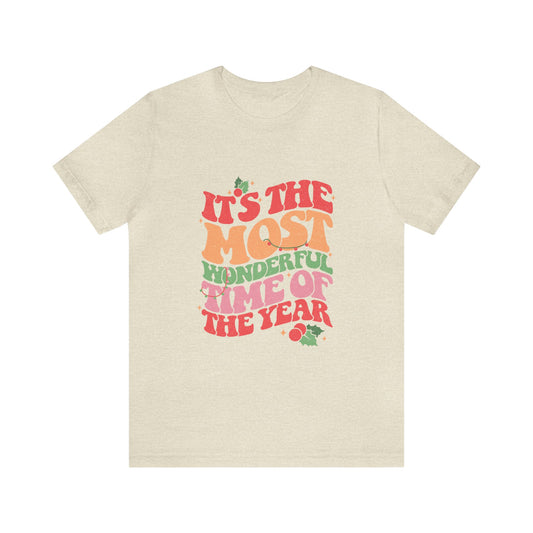 Wonderful Time of the Year Women's Short Sleeve Christmas T Shirt