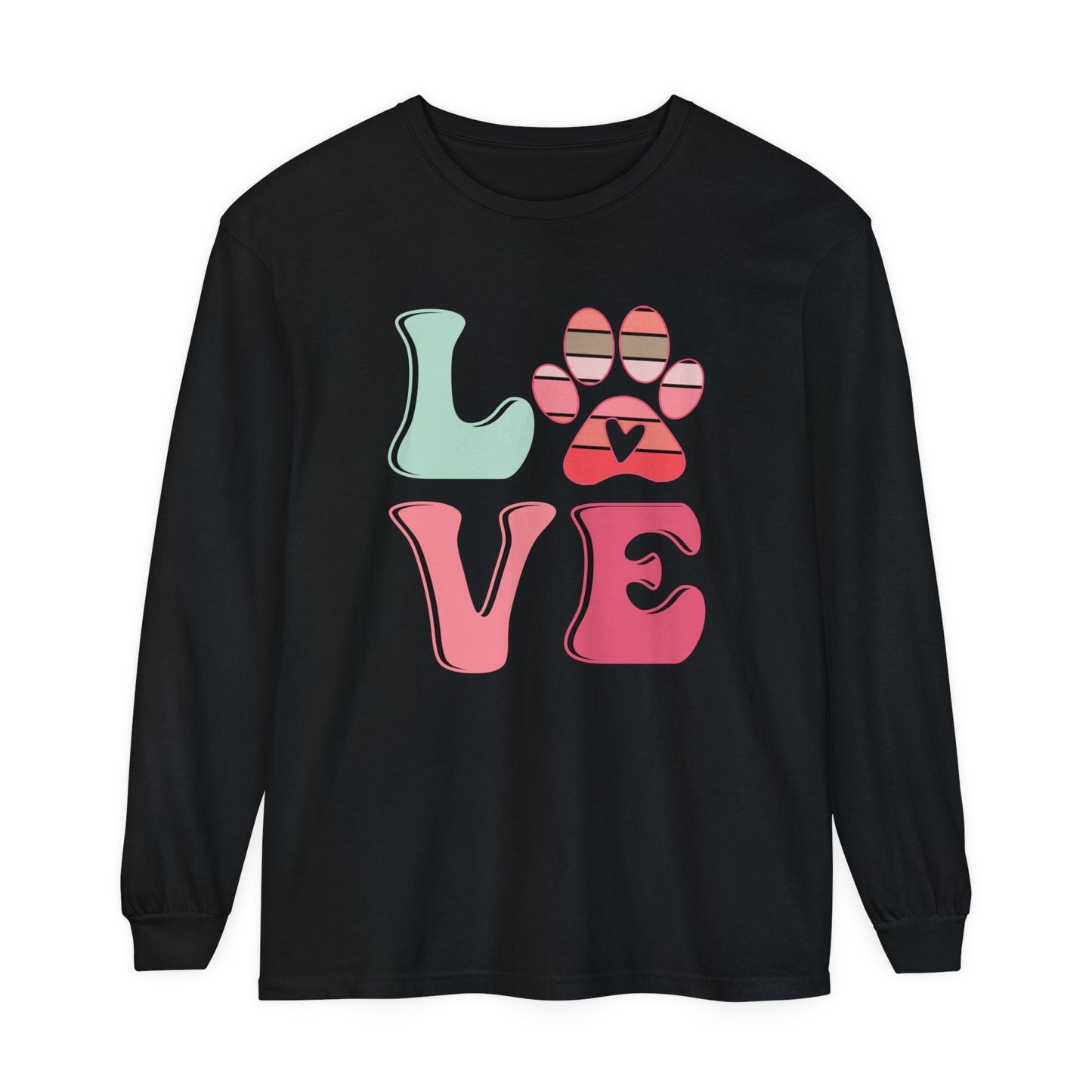 Love Paws Women's Loose Long Sleeve T-Shirt