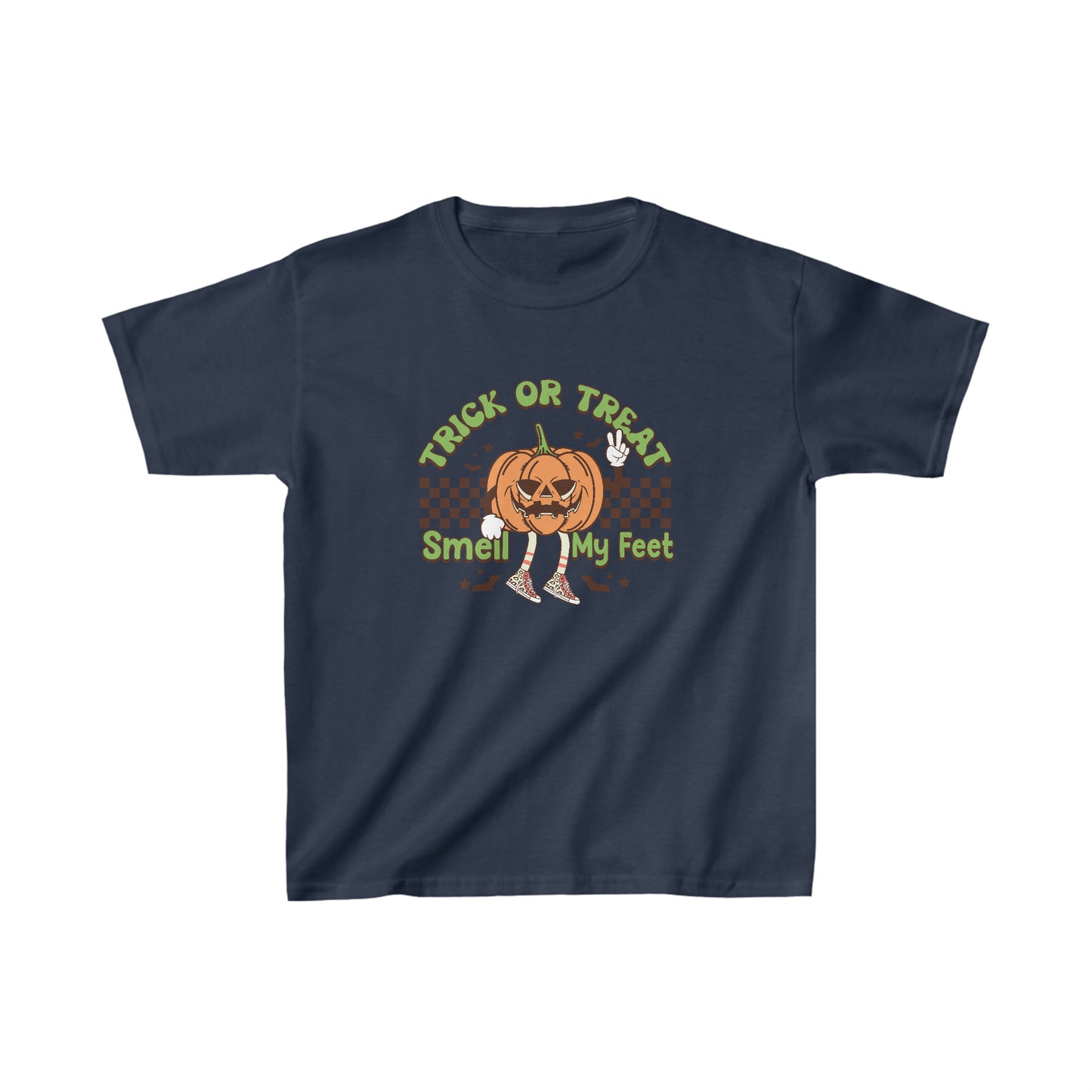 Trick or Treat Smell My Feet Youth Heavy Cotton Tee