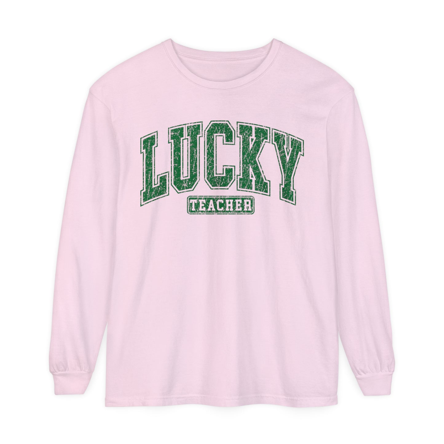 Lucky Teacher St. Patrick's Day Women's Loose Long Sleeve T-Shirt