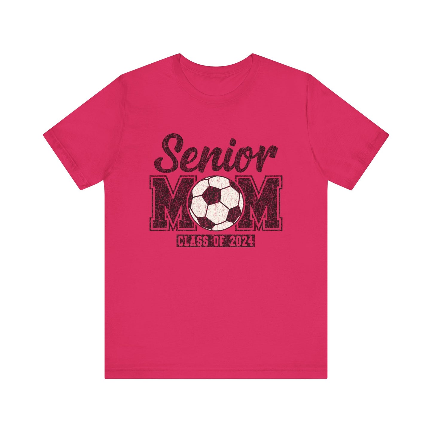 Senior Mom Soccer Mom Class of 2024 Mama Short Sleeve Shirt