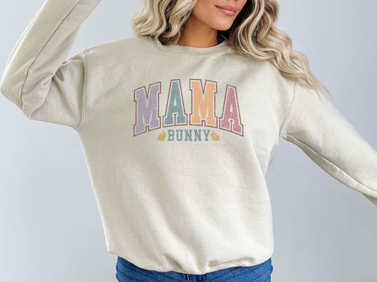 MAMA Bunny Women's Easter Sweatshirt