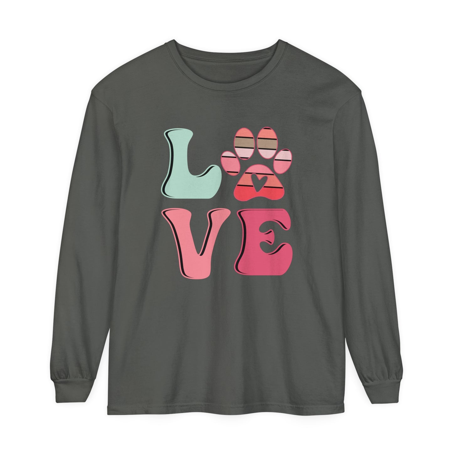 Love Paws Women's Loose Long Sleeve T-Shirt