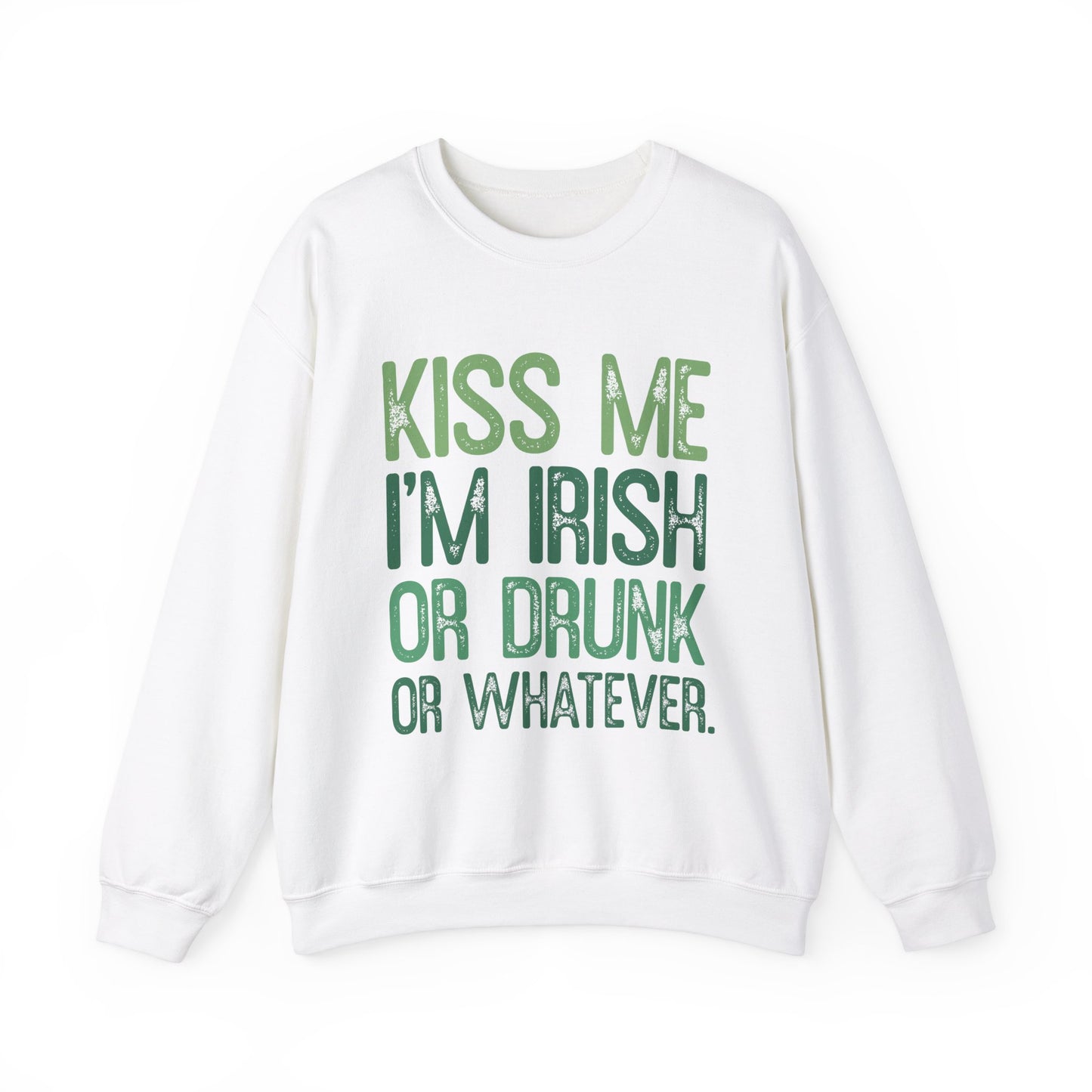 Funny Kiss Me I'm IrishSt. Patrick's Day Adult Unisex Sweatshirt