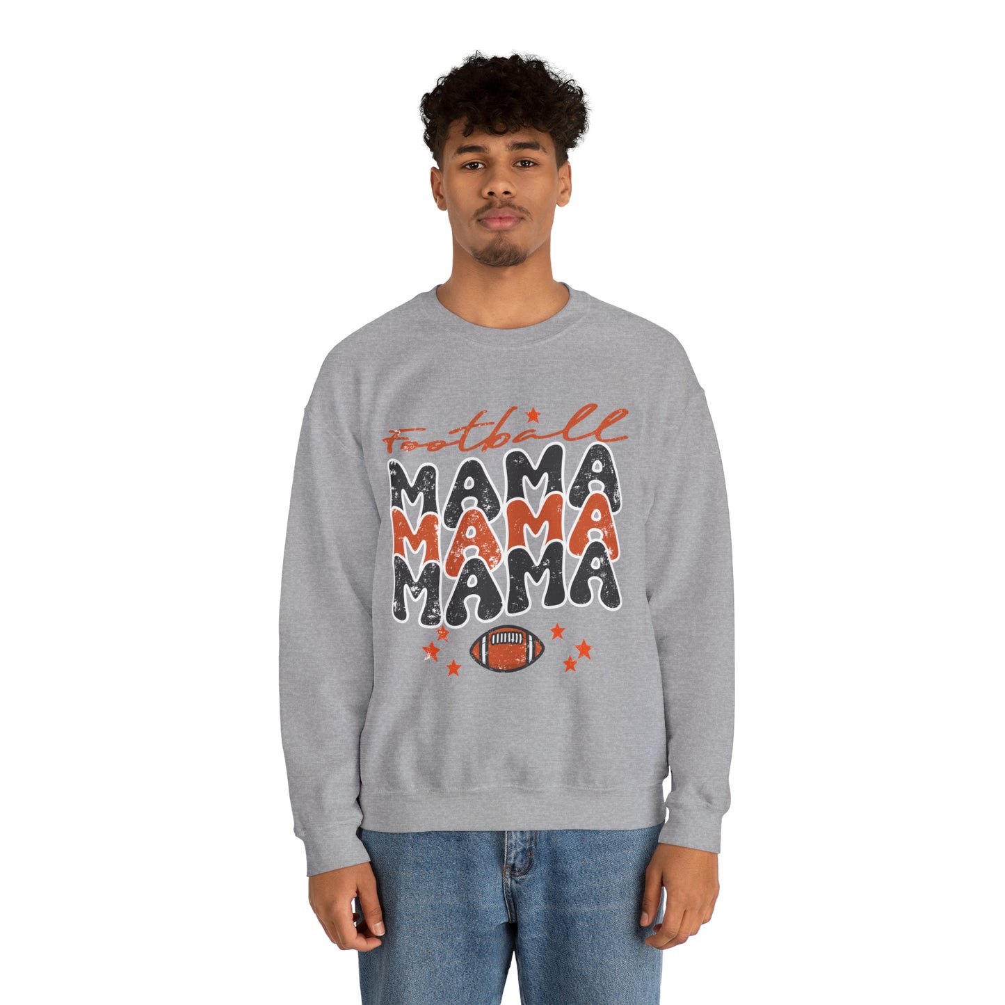 Football Women's Mama Crewneck Sweatshirt