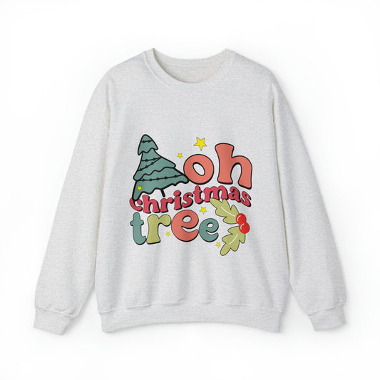 Oh Christmas Tree Women's funny Christmas Crewneck Sweatshirt