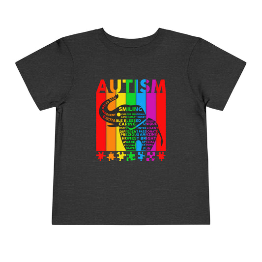 Autism Elephant Autism Awareness Advocate Toddler Short Sleeve Tee