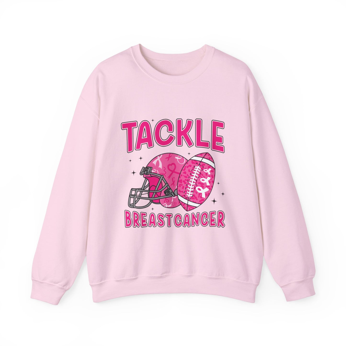 Tackle Breast Cancer Awareness Women's Crewneck Sweatshirt