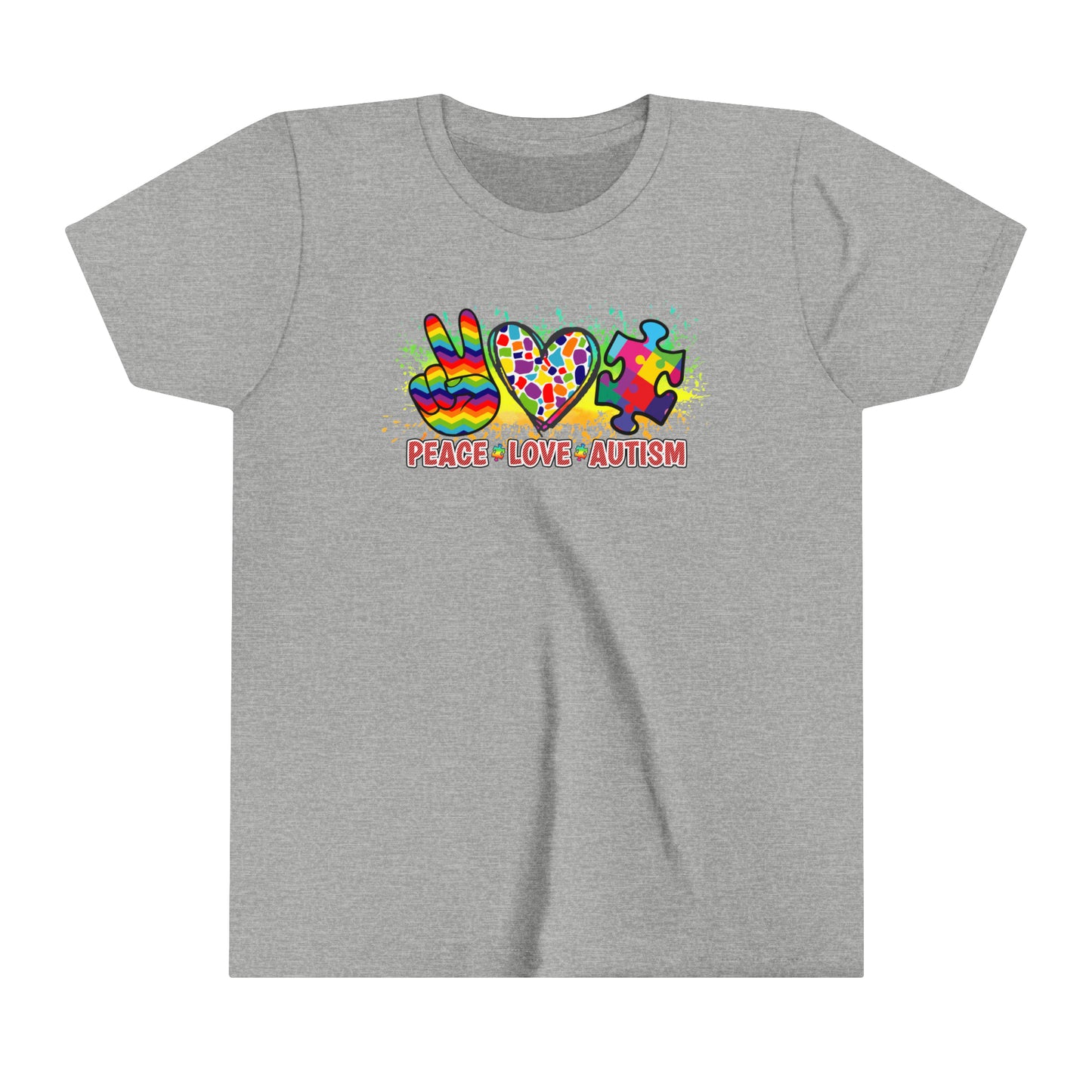 Peace Love Autism Awareness Advocate Youth Shirt