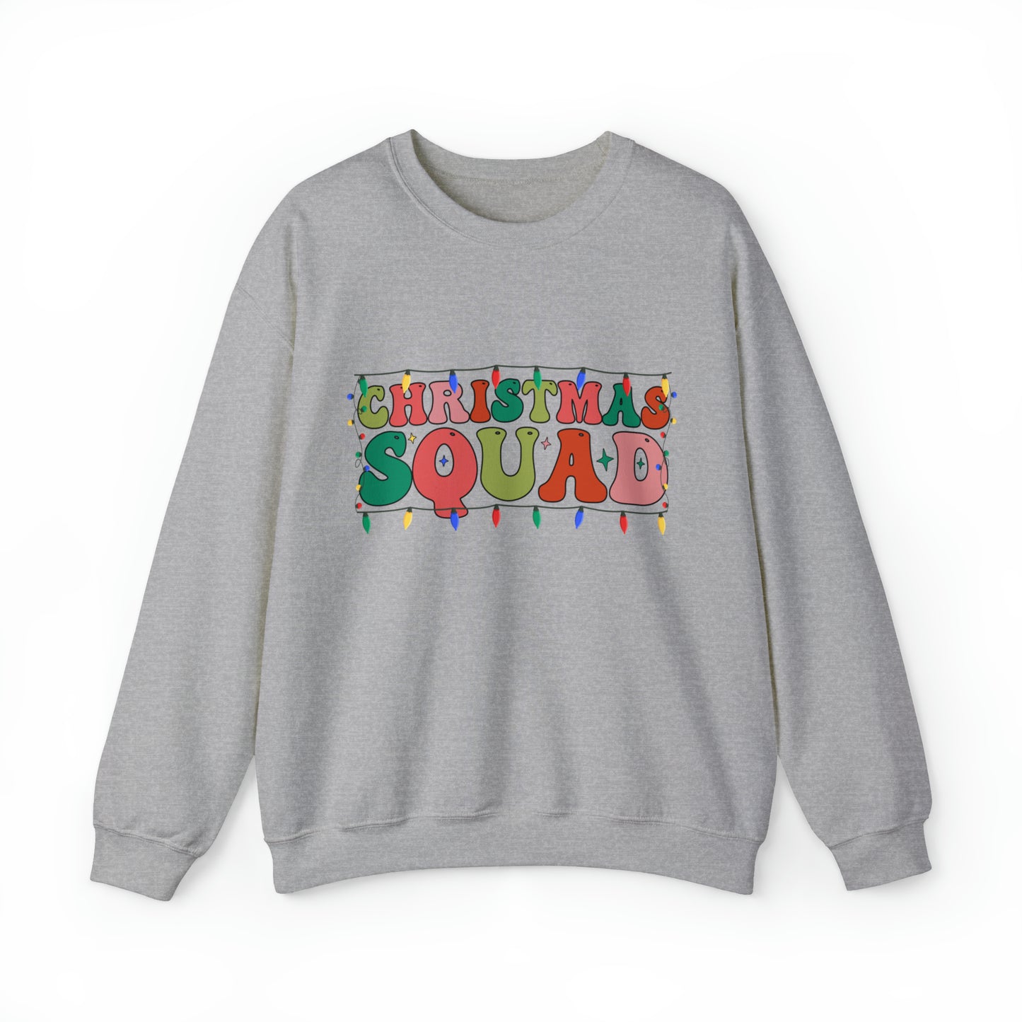 Christmas Squad Adult Family Group Santa Christmas Crewneck Sweatshirt