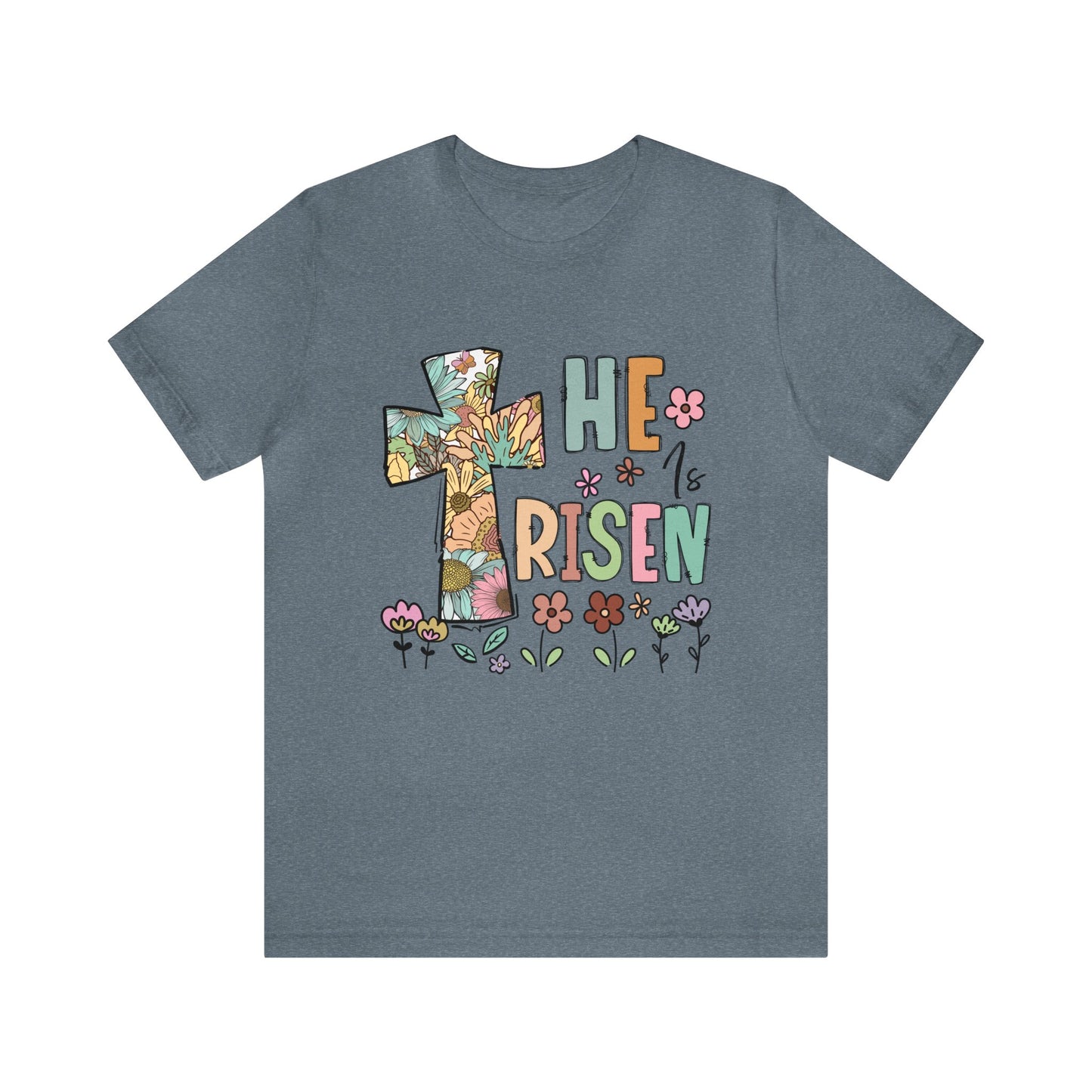 He is Risen Women's Easter  Short Sleeve Tee