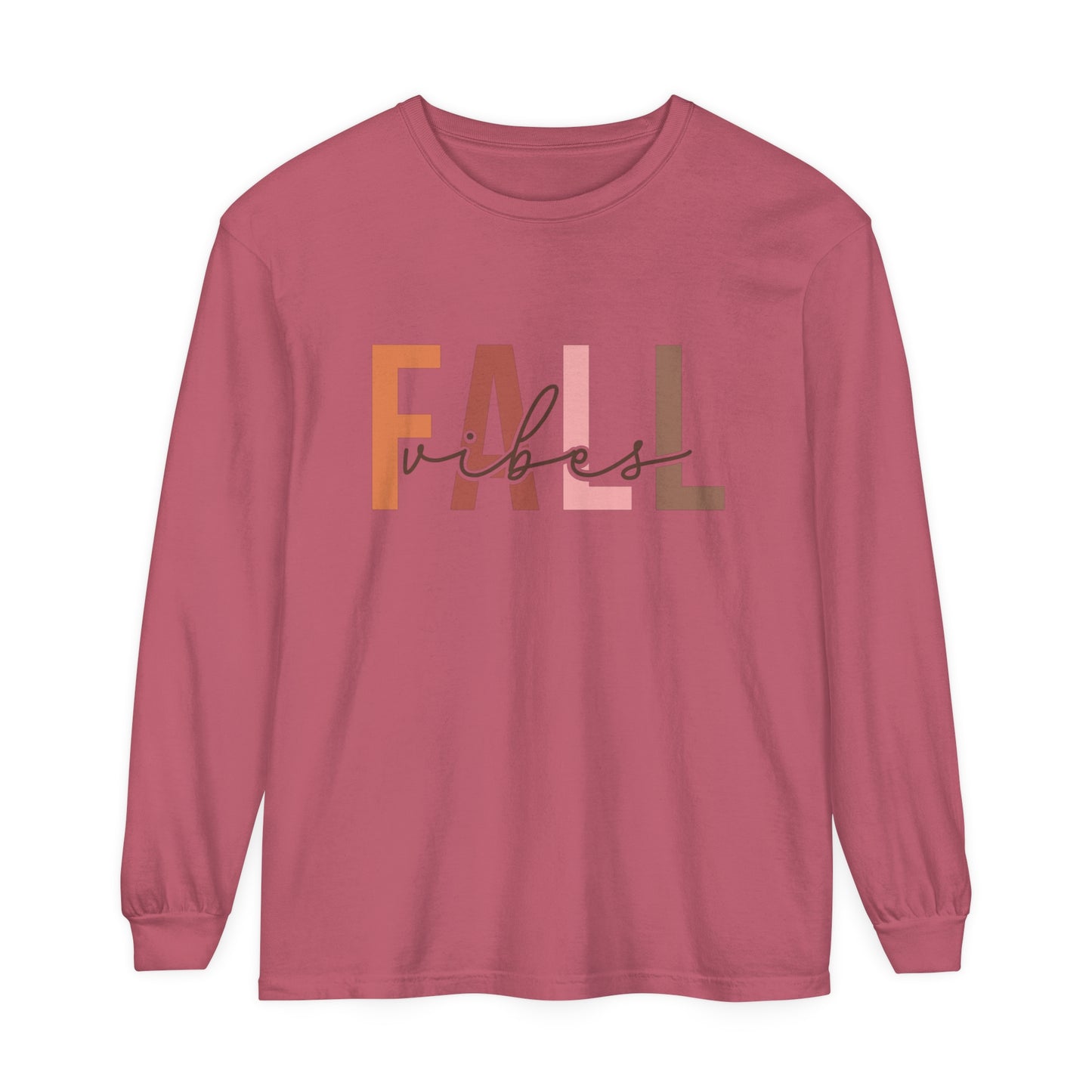 Fall Vibes Loose Long Sleeve T-Shirt