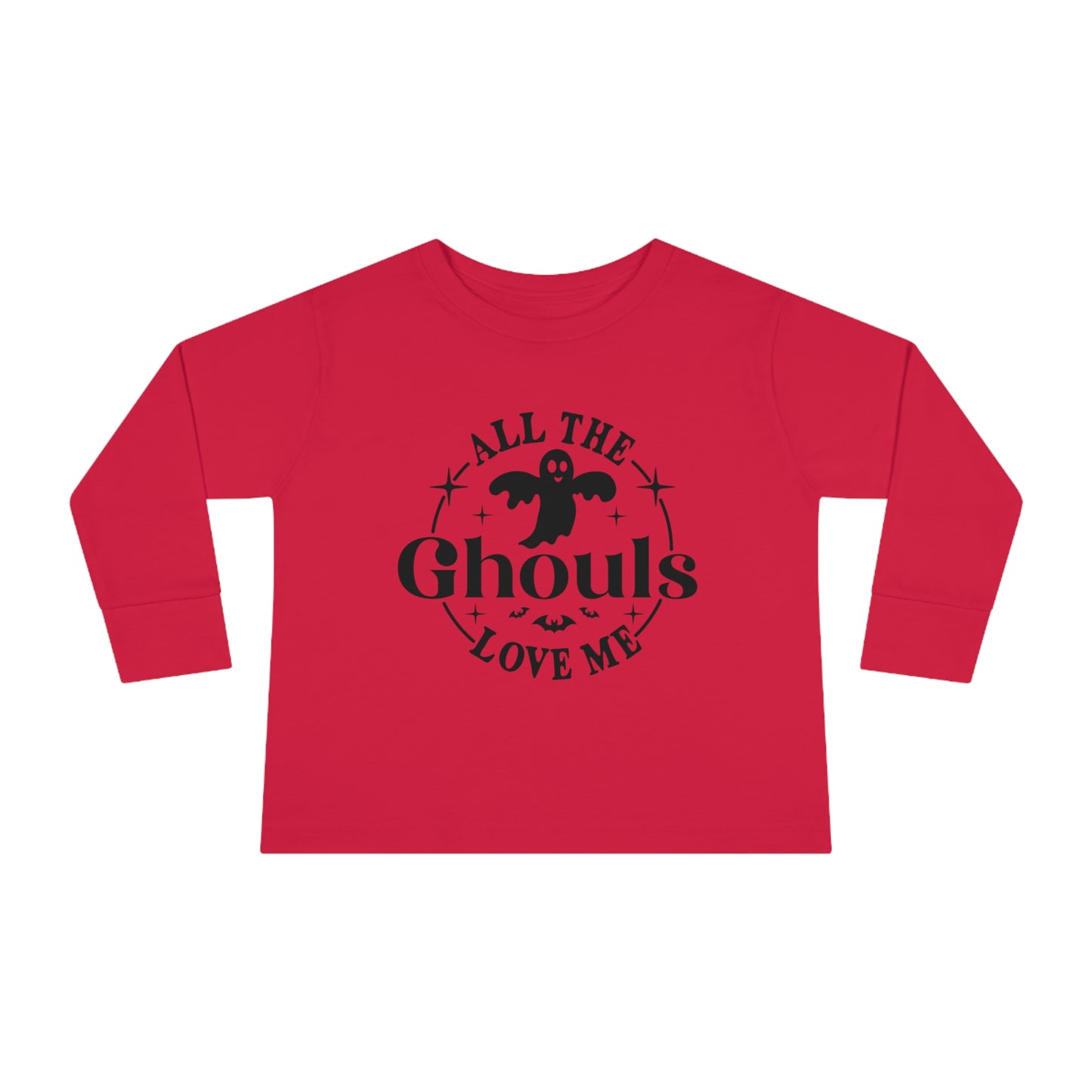 All the ghouls love me Halloween Toddler Long Sleeve Tee
