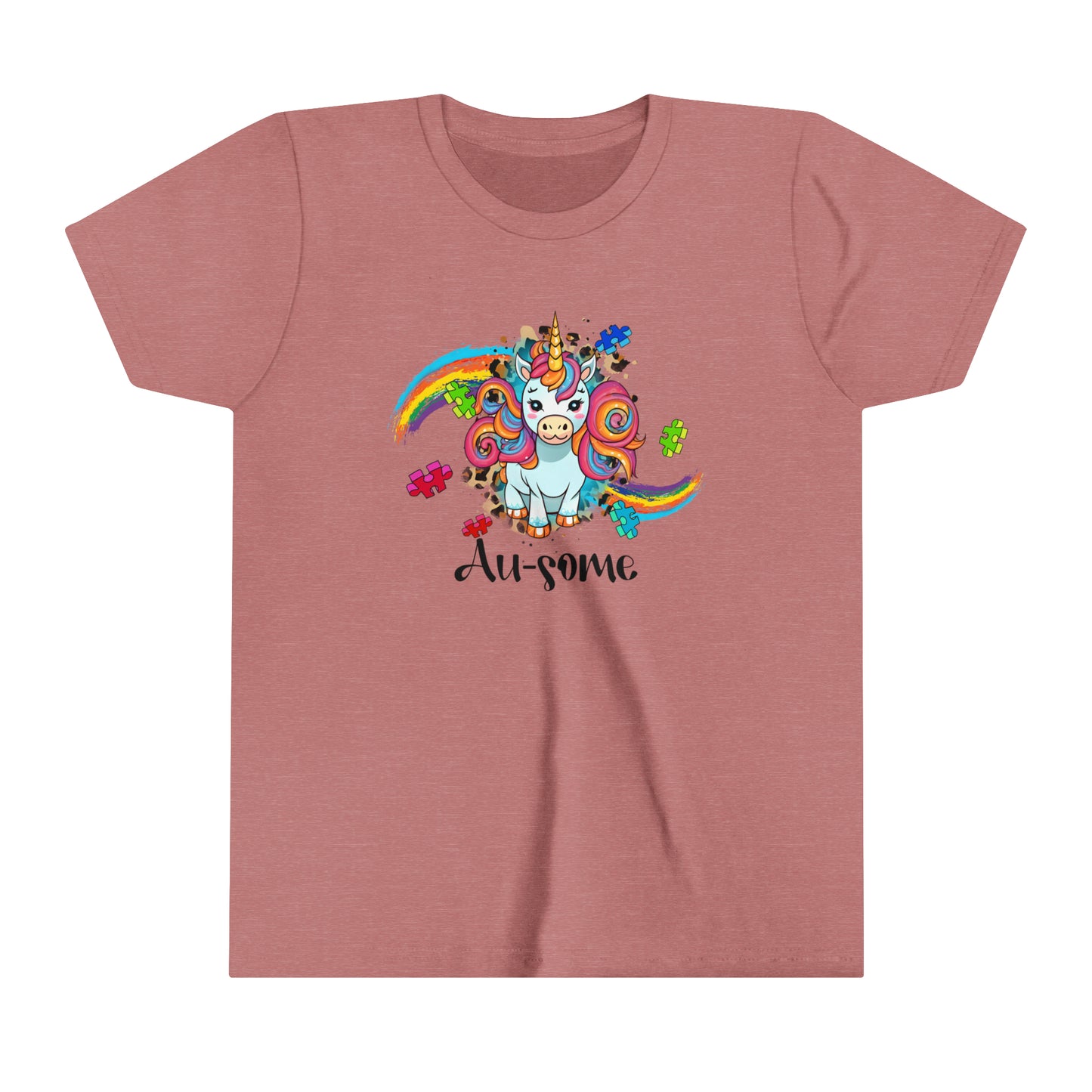 Ausome Unicorn Autism Awareness Advocate Youth Shirt