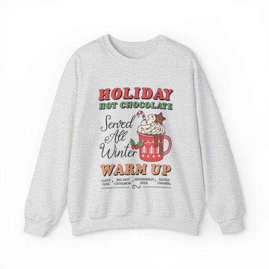 Holiday Hot Chocolate Women's Christmas Crewneck Sweatshirt