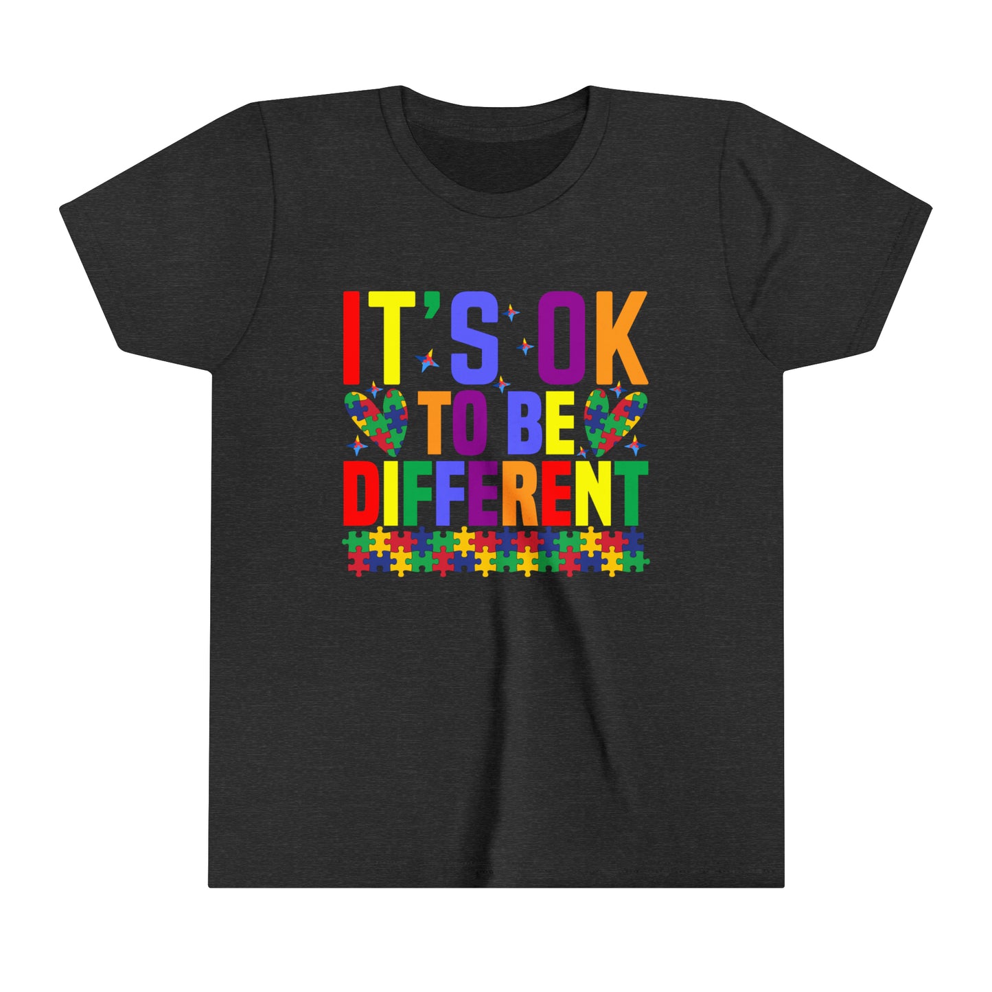 It's Okay to Be Different Autism Advocate Awareness Youth Shirt