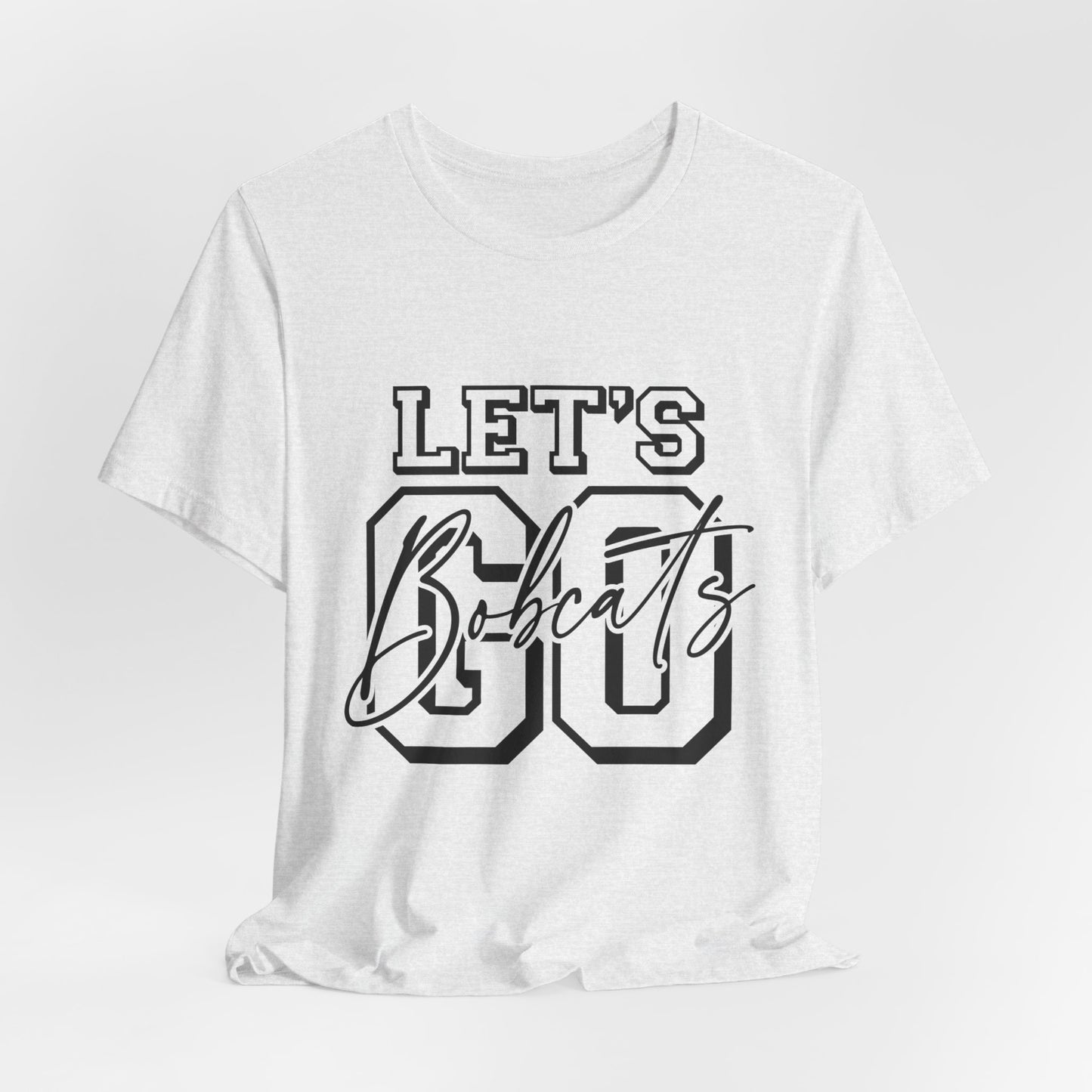 Let's Go Bobcats Paw Adult Unisex Short Sleeve Tee