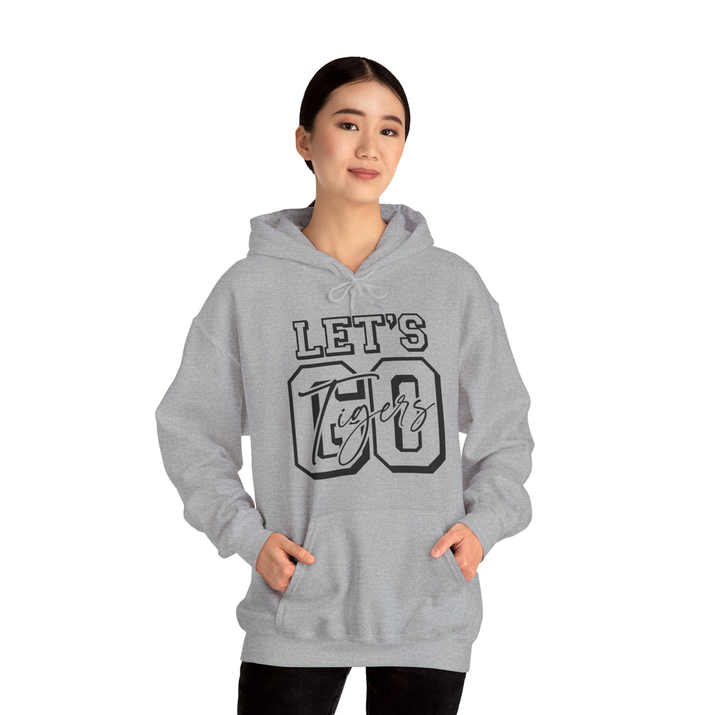 Let's Go Tigers Adult Unisex Heavy Blend™ Hooded Sweatshirt