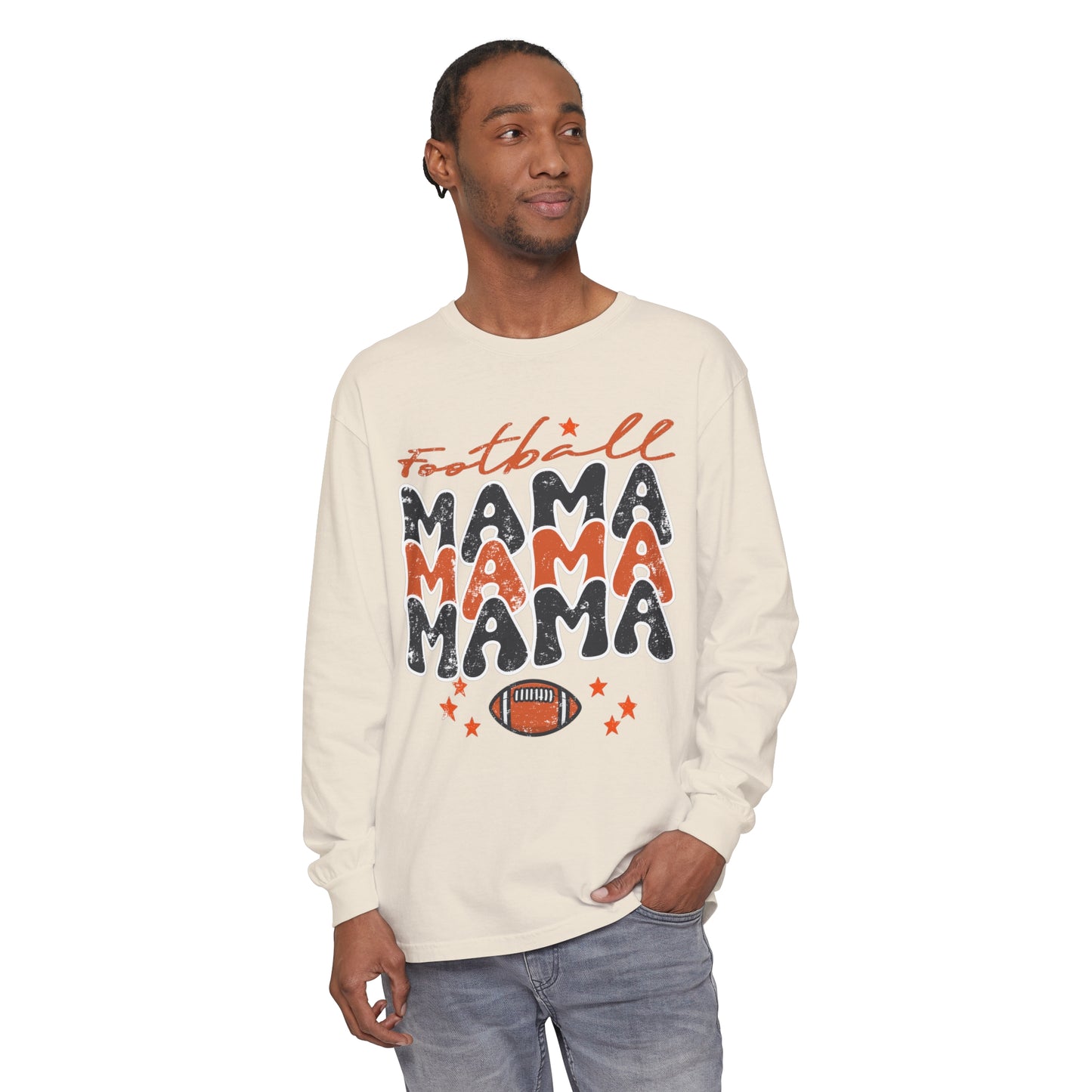 Football Mama Women's Loose Long Sleeve T-Shirt