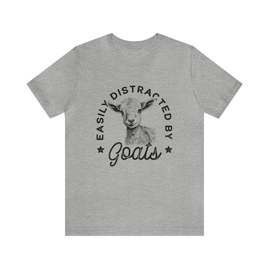 Easily Distracted By Goats Women's Tshirt