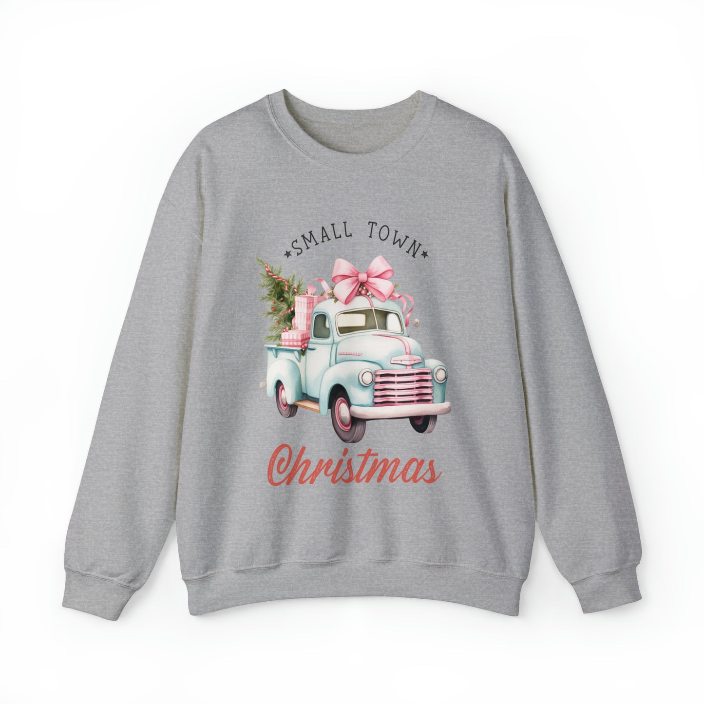 Small Town Christmas Vintage Women's Christmas Crewneck Sweatshirt