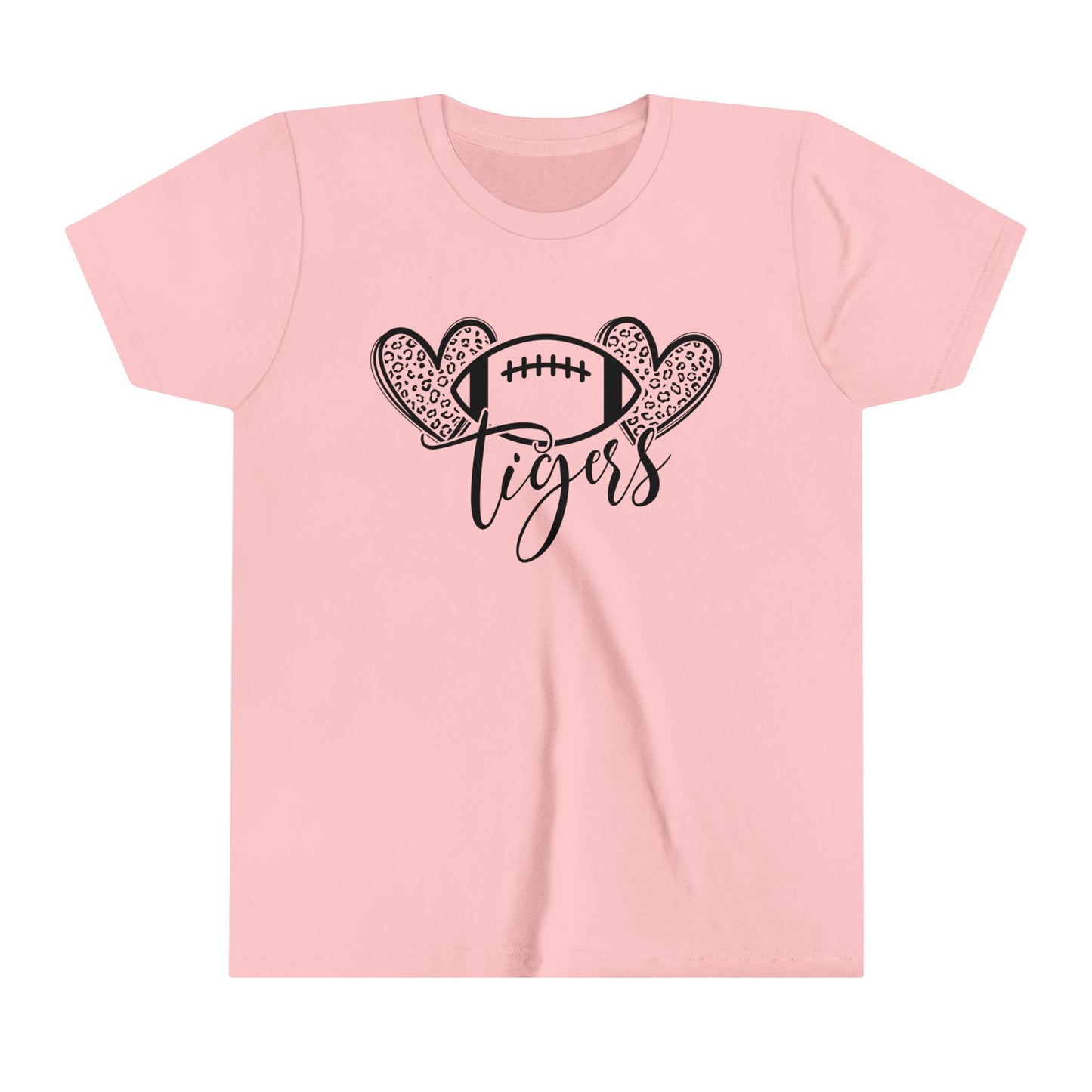 Tigers Football Heart Girl's Youth Shirt