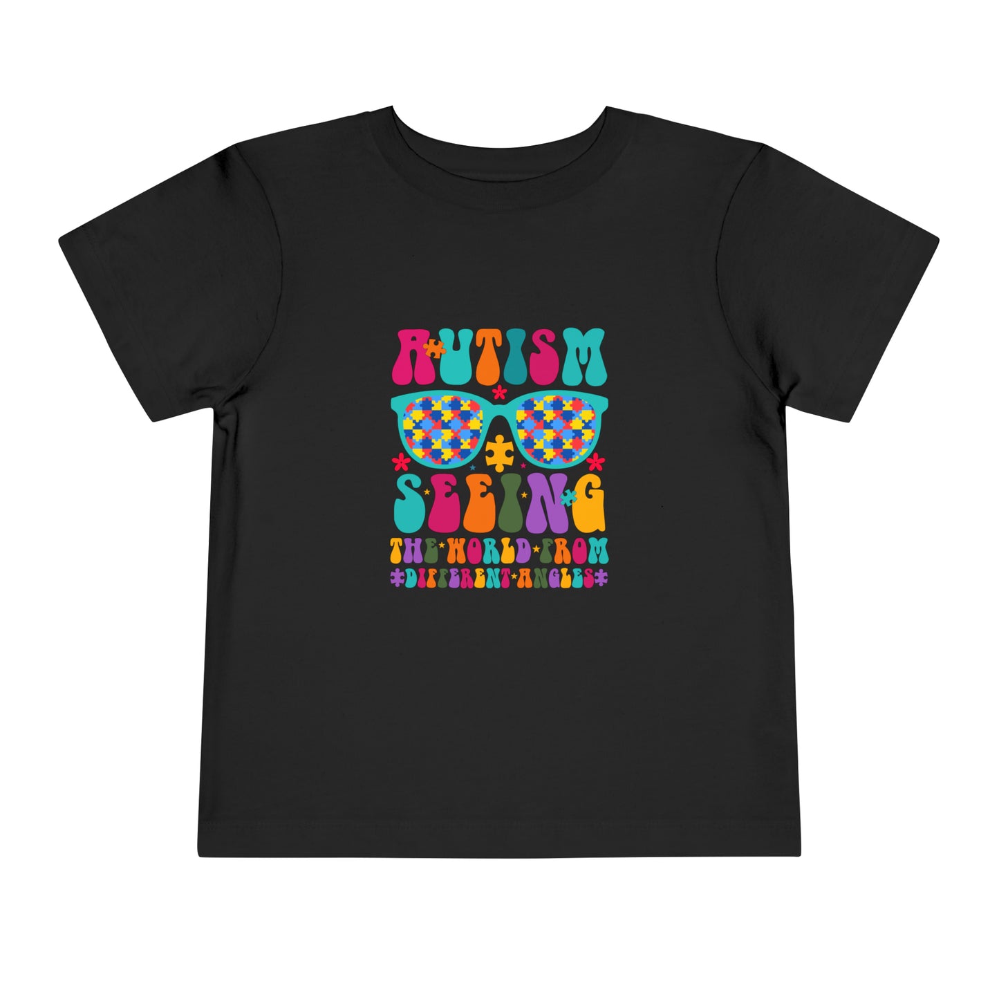 Autism Seeing The World Differently Advocate Toddler Short Sleeve Tee