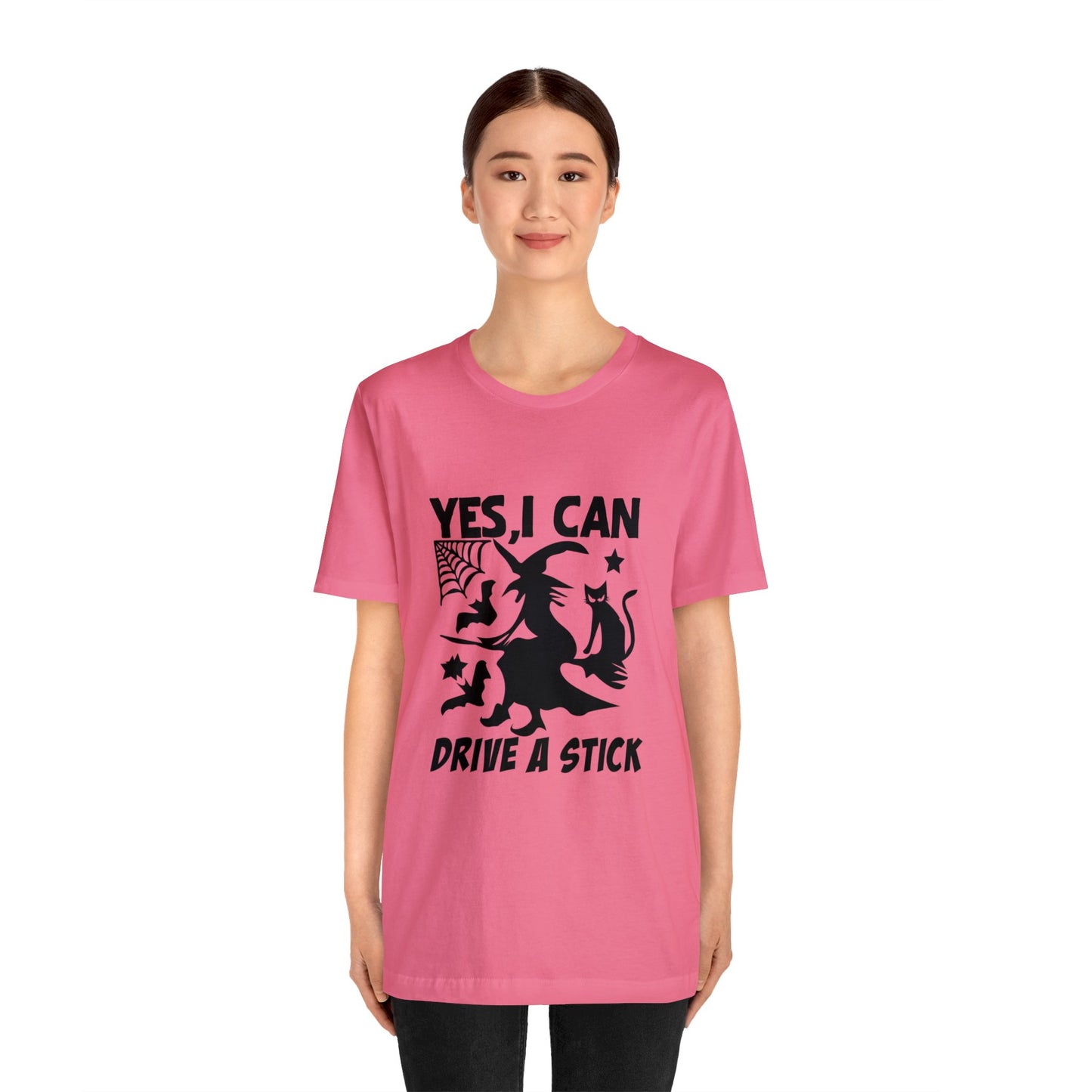 I can drive a stick (Witch on broom)  T-Shirt