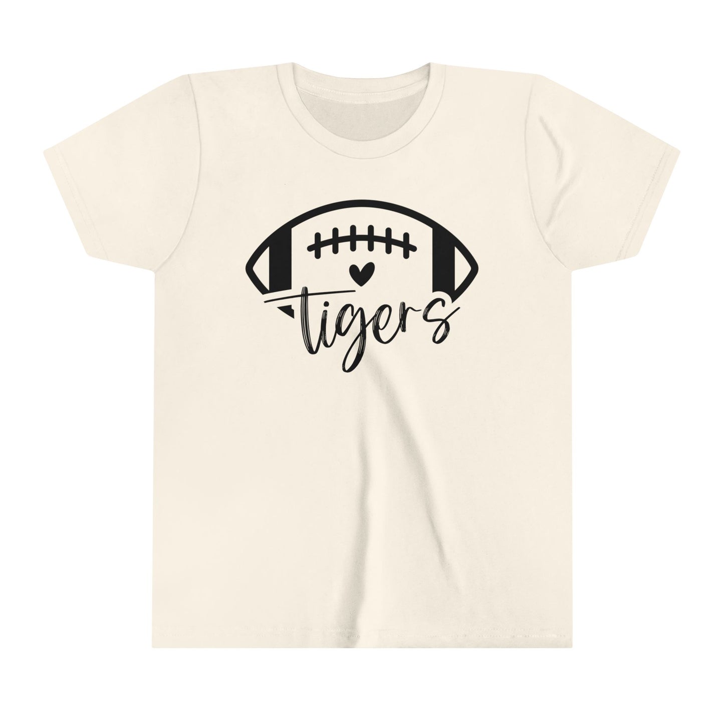 Tigers Football Heart Girl's Youth Shirt