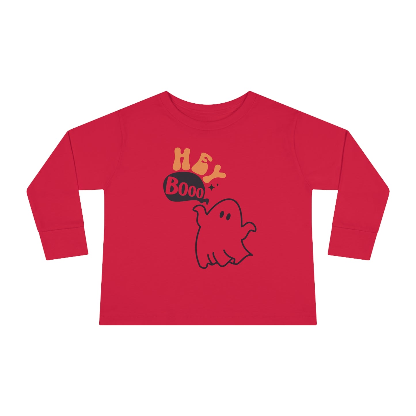 Hey Boo Toddler Long Sleeve Tee