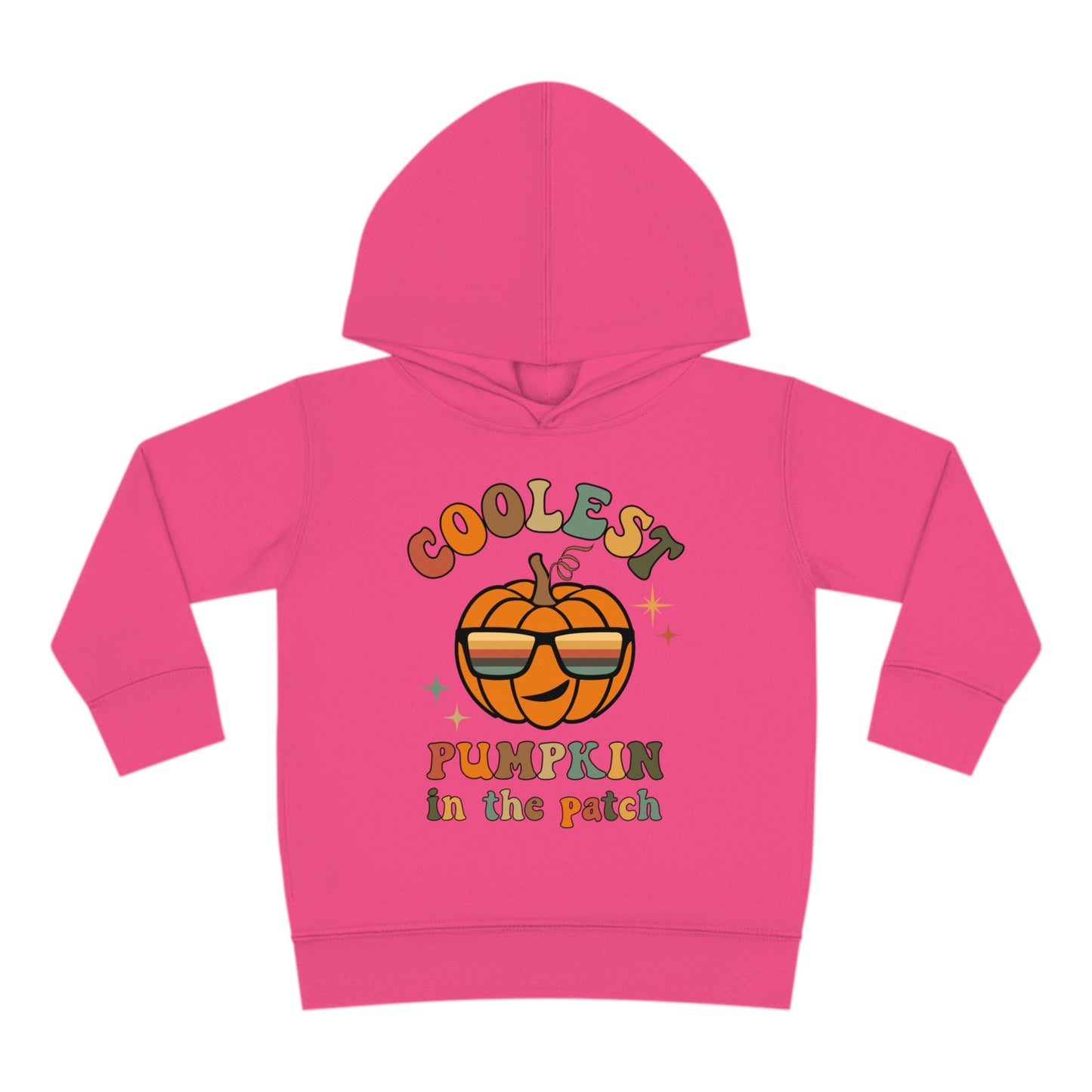 Coolest Pumpkin in the Patch Halloween Toddler Pullover Fleece Hoodie