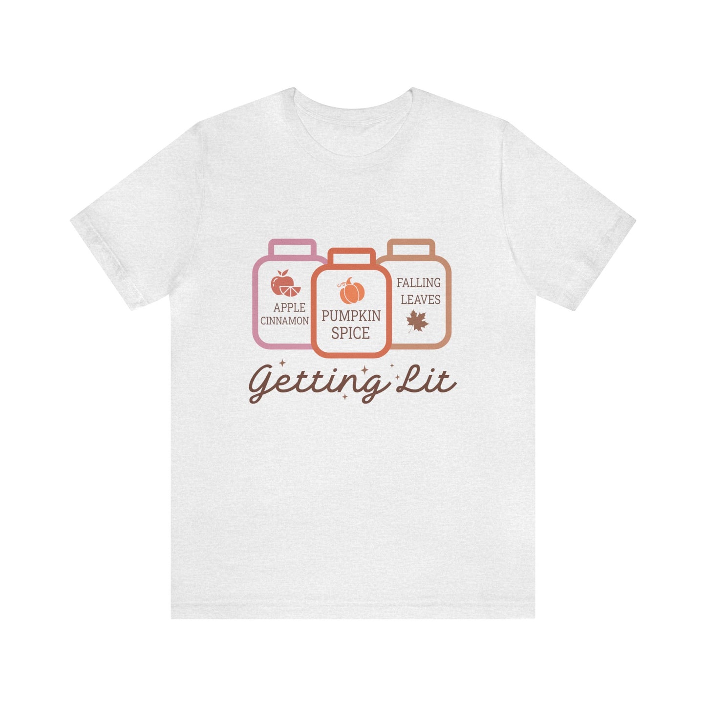 Getting Lit Women's Funny Fall Candle T-Shirt