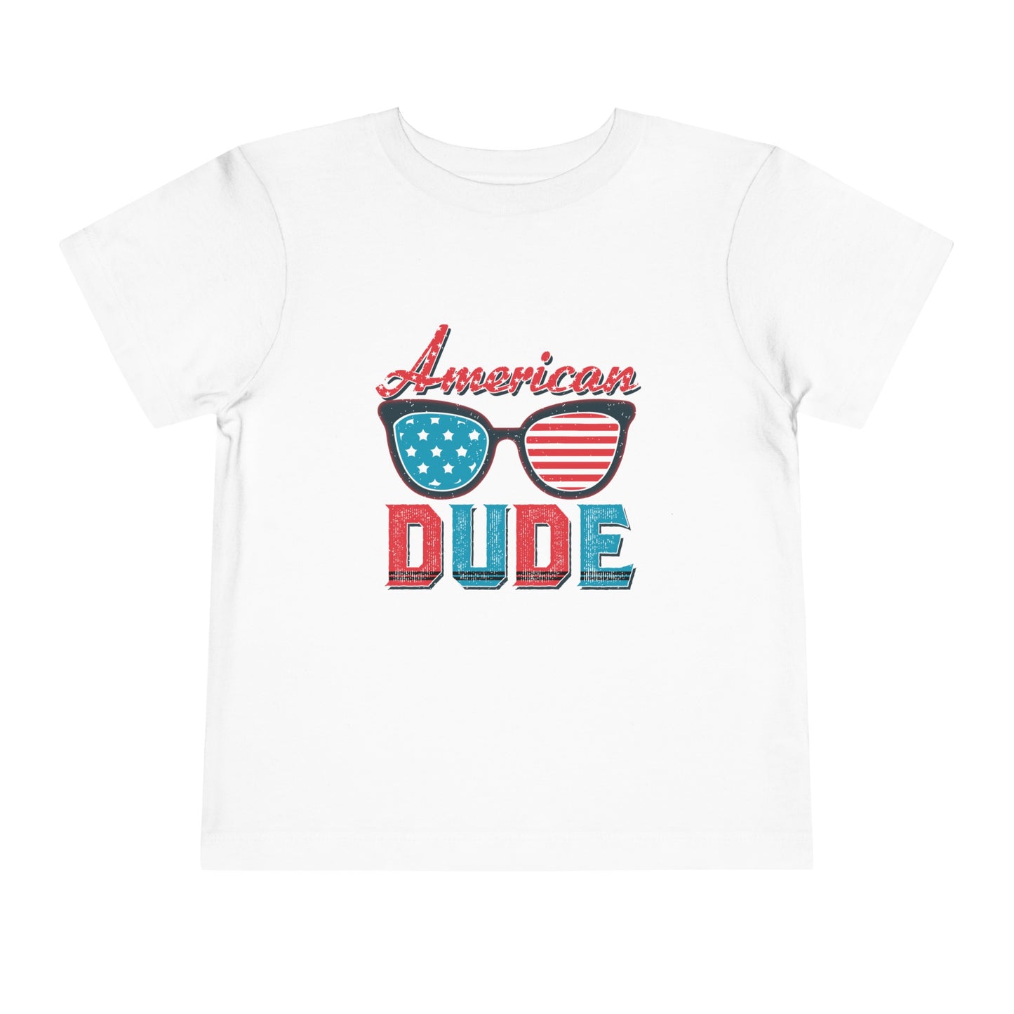 American Dude Toddler Boy's USA 4th of July Short Sleeve Tee