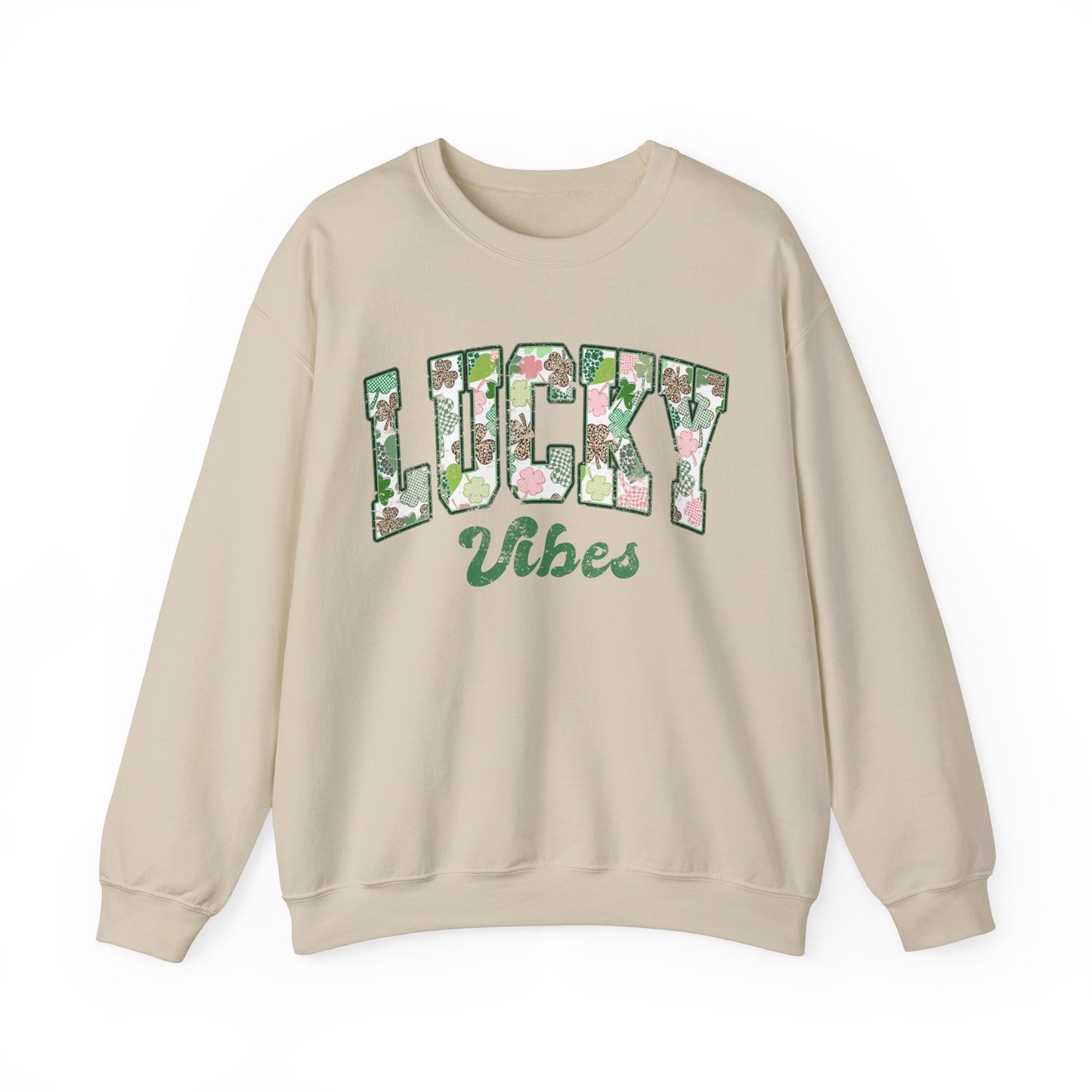 Lucky Vibes St. Patrick's Day Shamrock Women's Sweatshirt