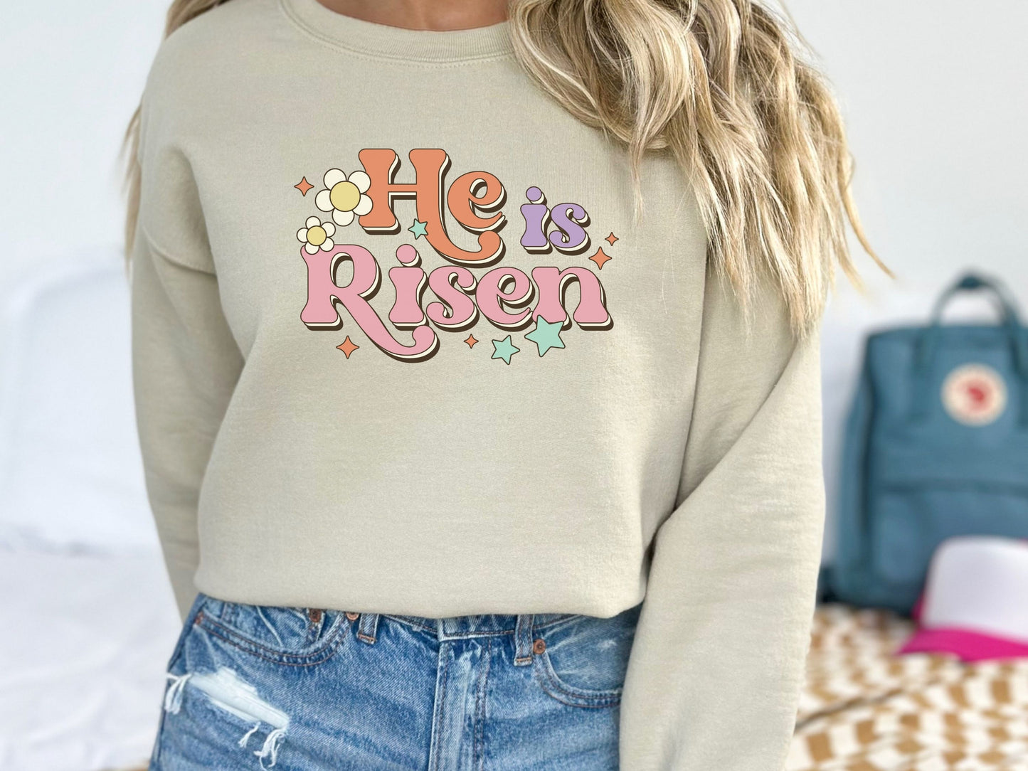 He is Risen Easter Women's Sweatshirt