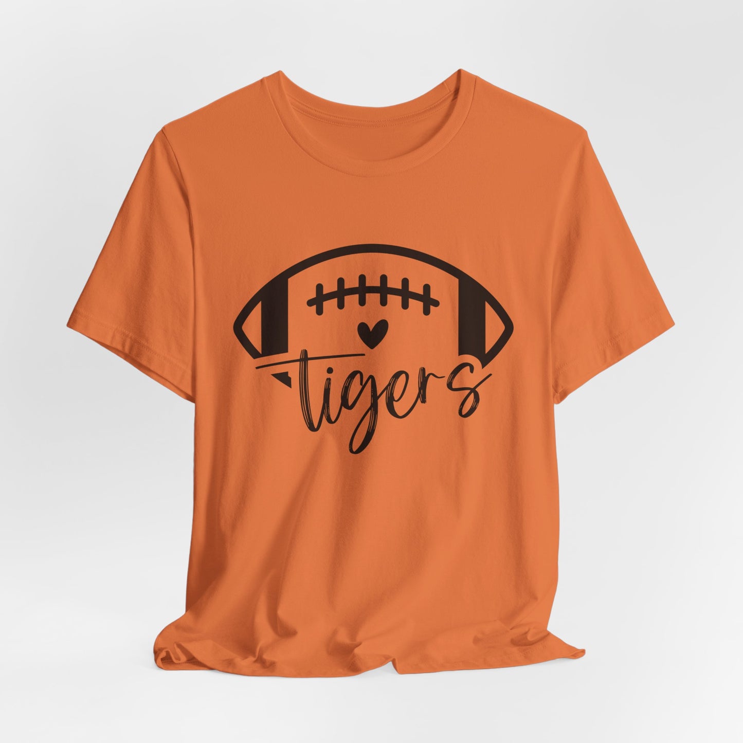 Tigers Football and Heart Women's Short Sleeve Tee