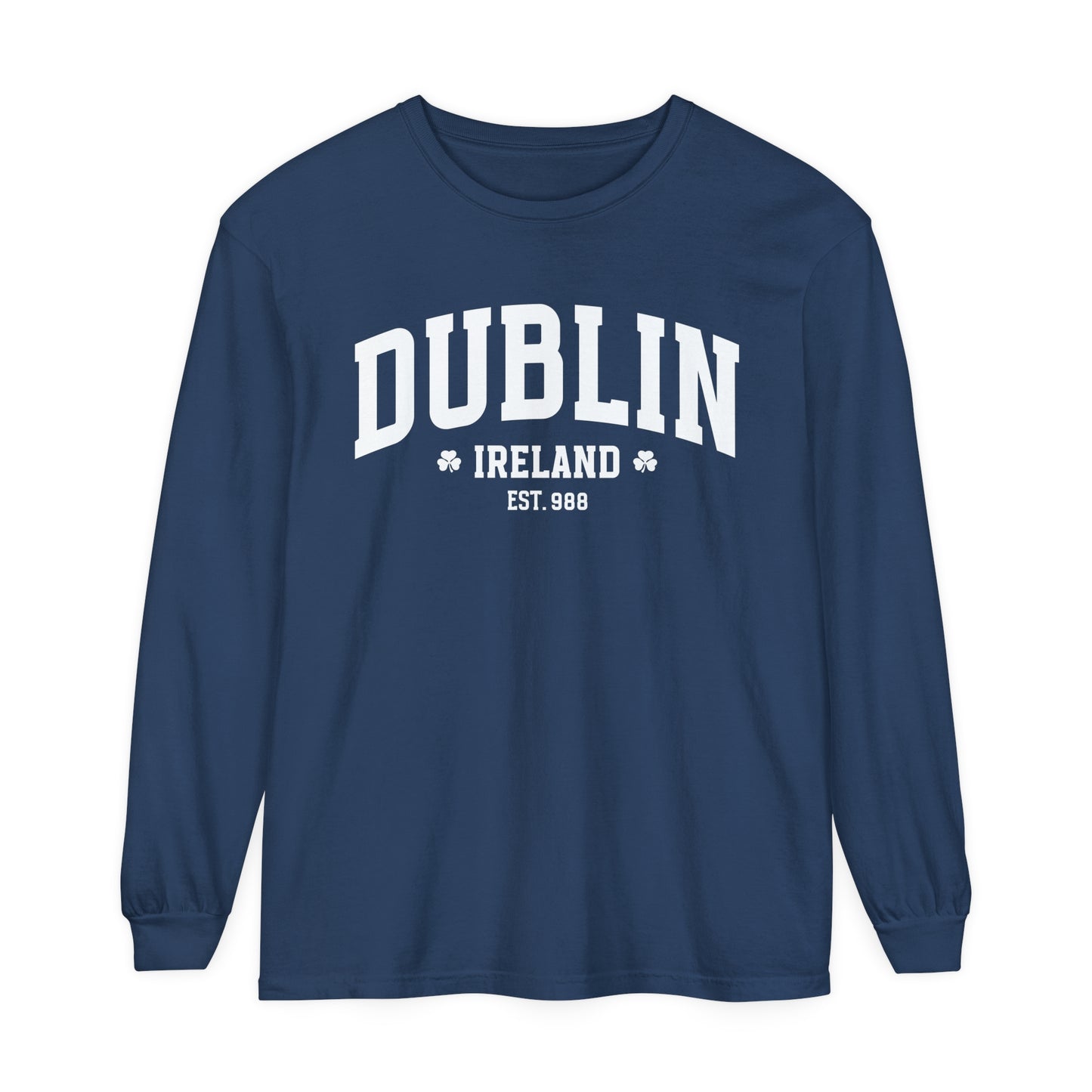 Dublin Ireland St. Patrick's Day Women's Loose Long Sleeve T-Shirt