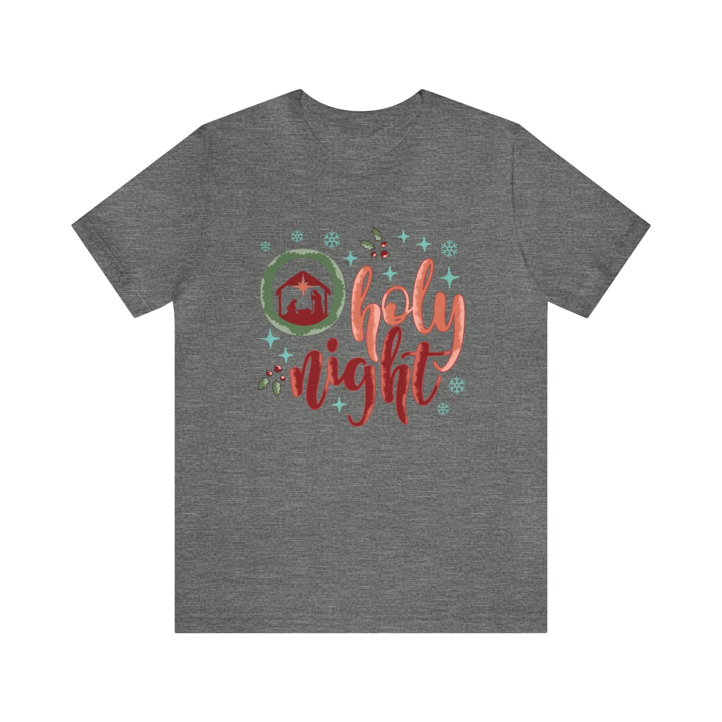 Oh Holy Night Women's Christmas Tshirt