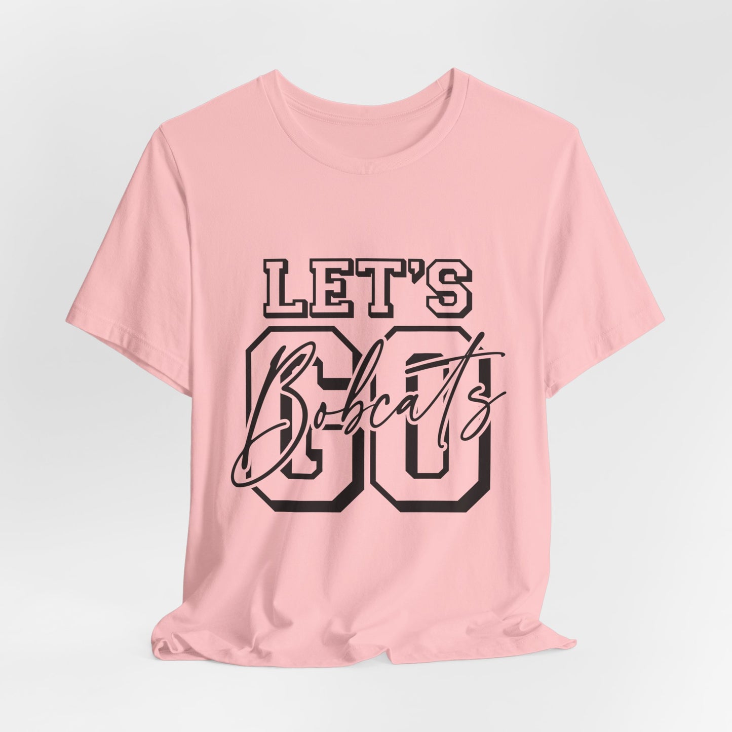 Let's Go Bobcats Paw Adult Unisex Short Sleeve Tee