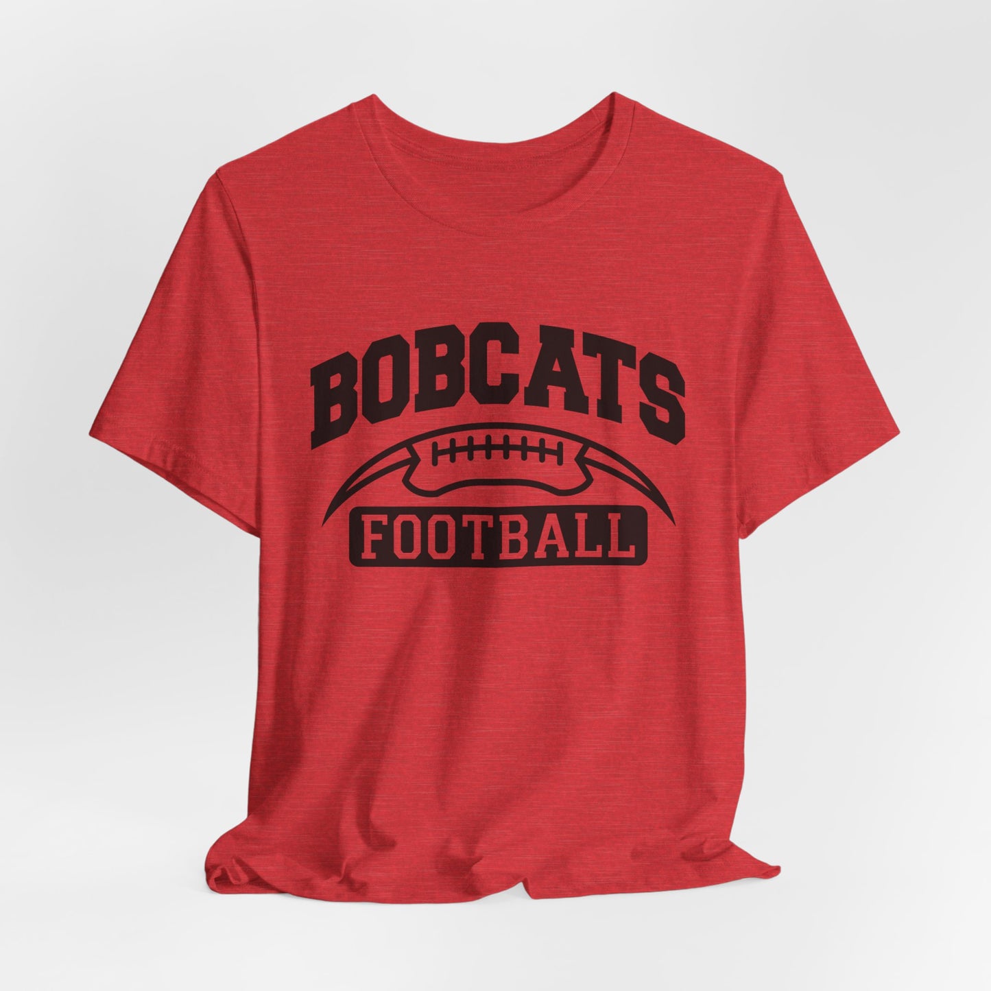 Bobcats Football Adult Unisex Short Sleeve Tee