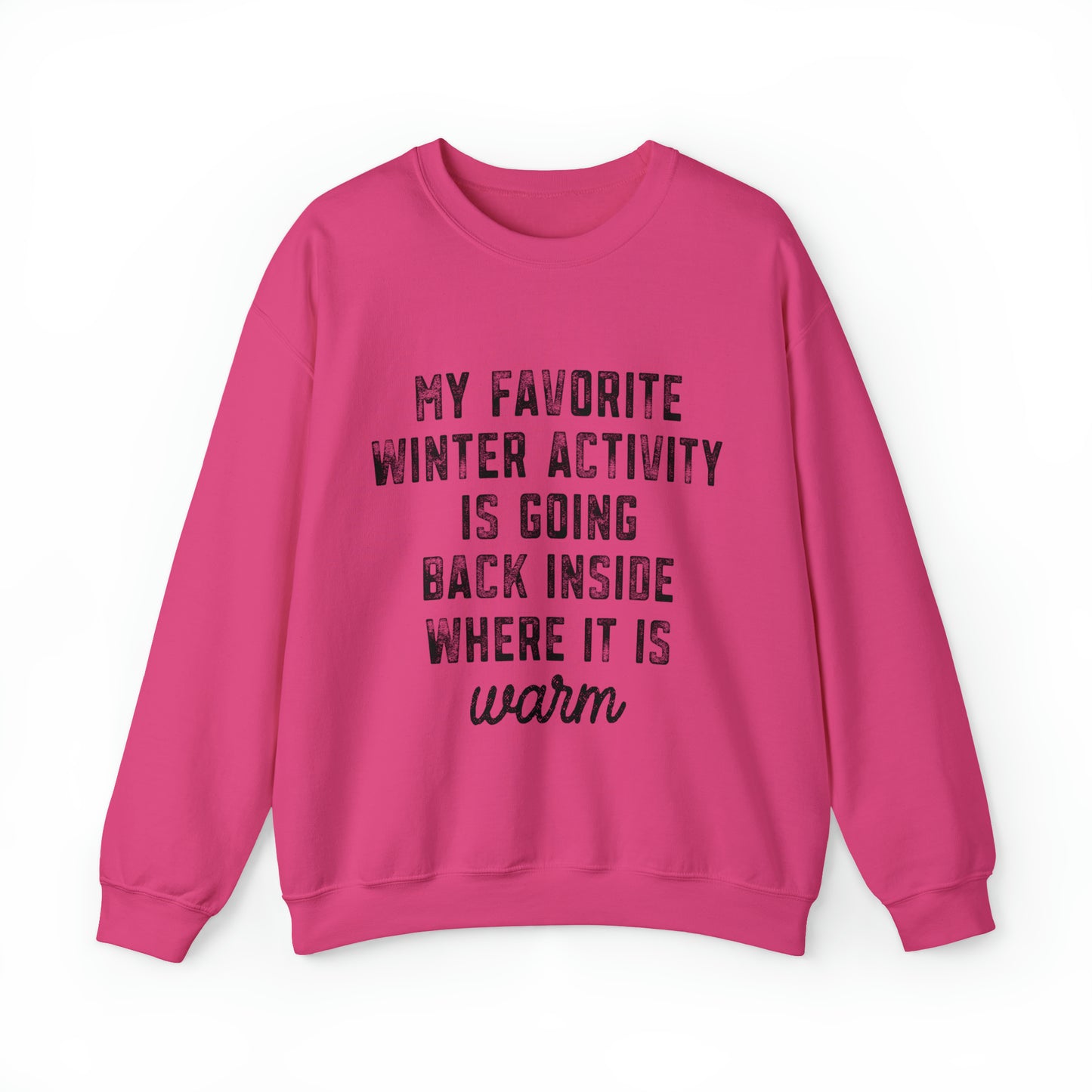 Favorite Winter Activity Women's Christmas Crewneck Sweatshirt