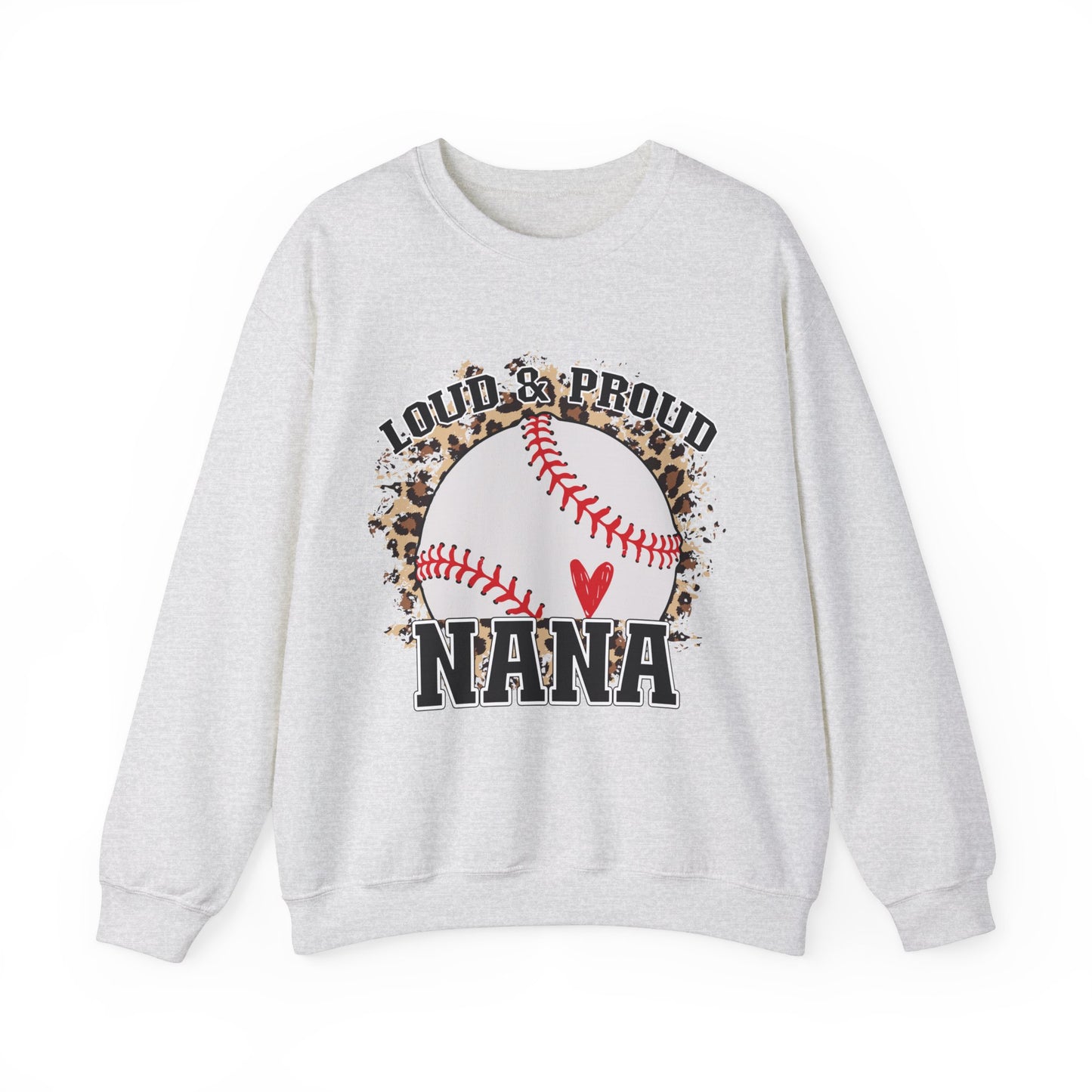 Loud and Proud Baseball Nana Grandma Women's Crewneck Sweatshirt