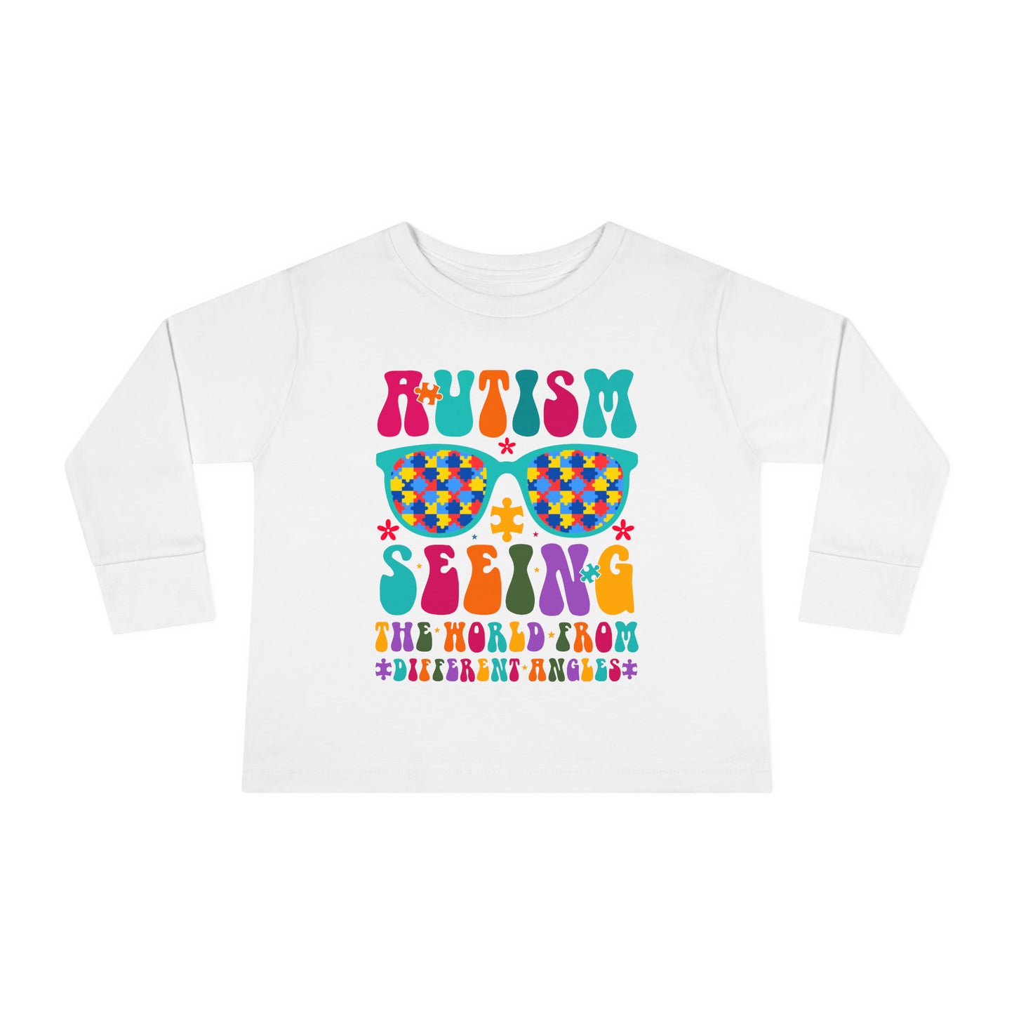 Autism Seeing The World Differently Toddler Long Sleeve Tee
