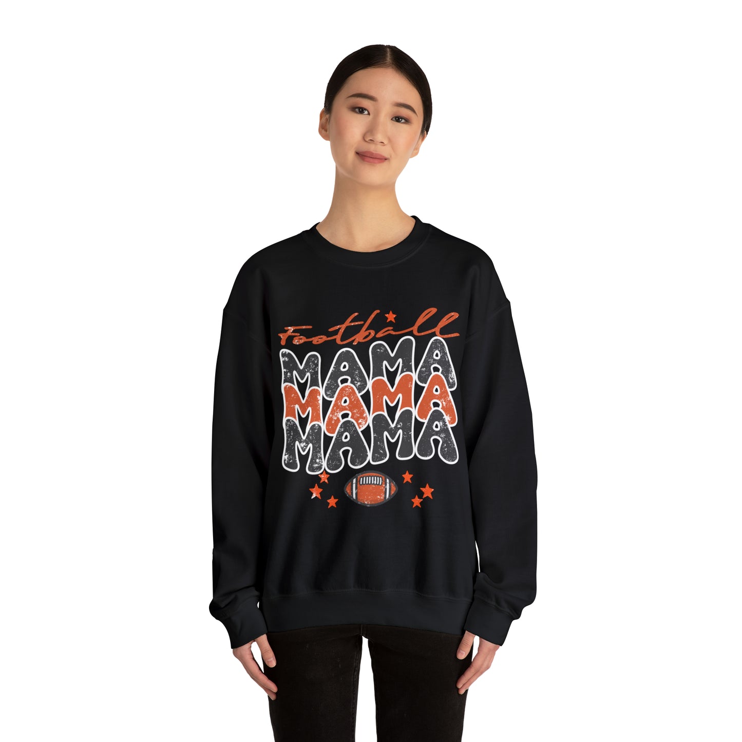 Football Women's Mama Crewneck Sweatshirt