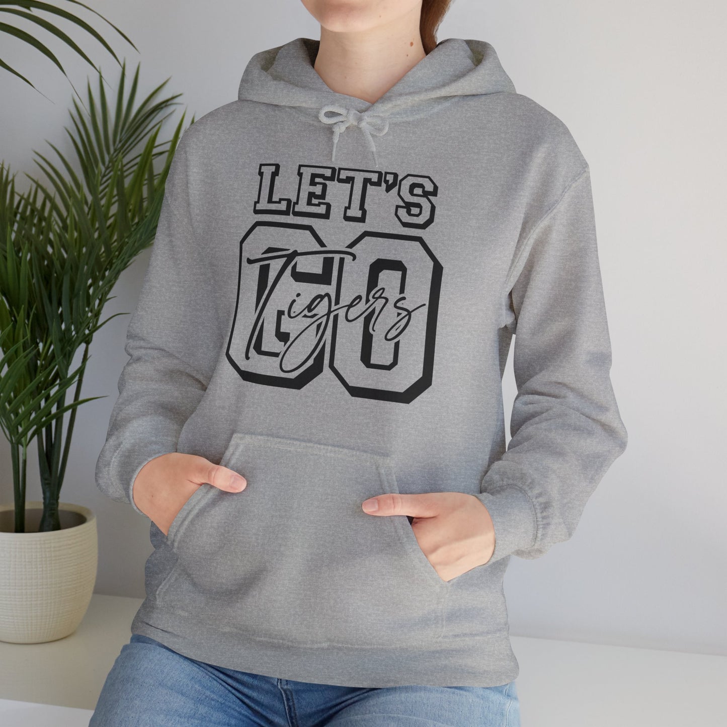 Let's Go Tigers Adult Unisex Heavy Blend™ Hooded Sweatshirt