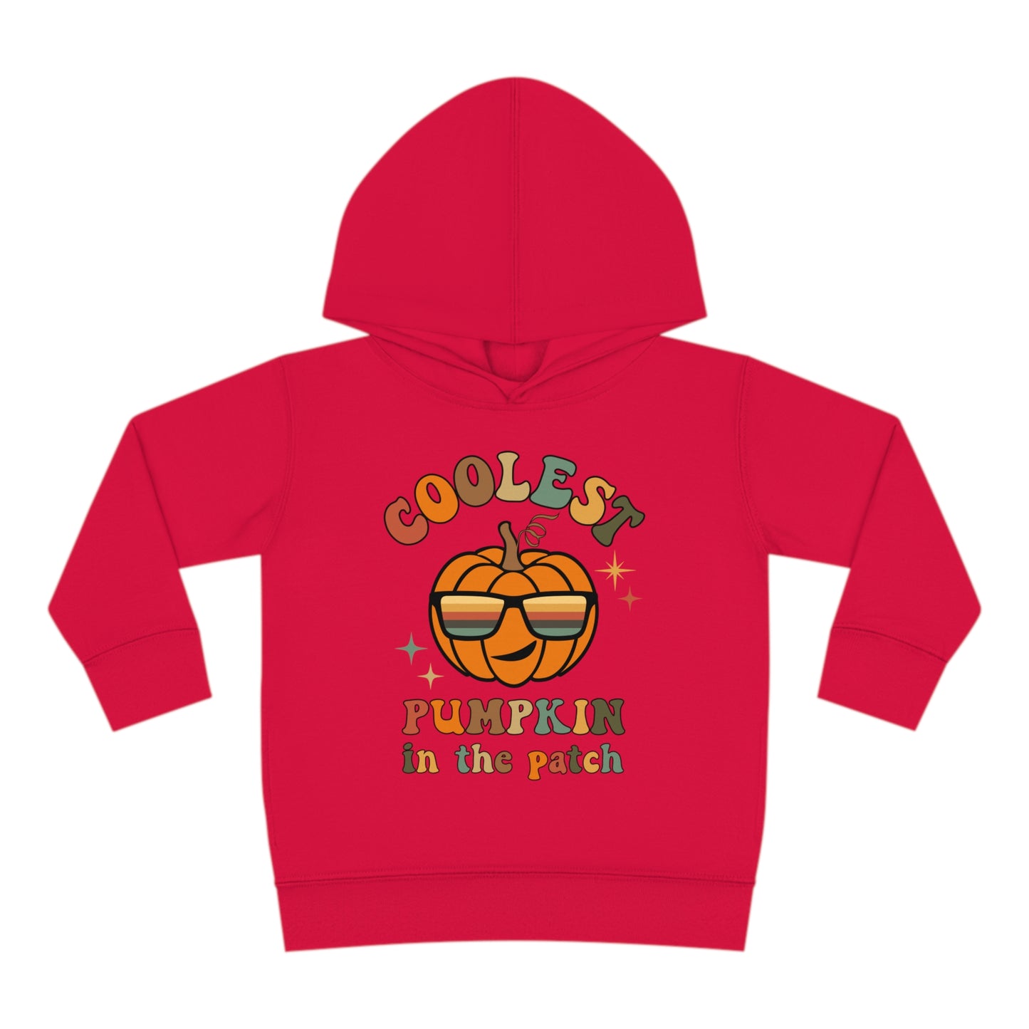 Coolest Pumpkin in the Patch Halloween Toddler Pullover Fleece Hoodie