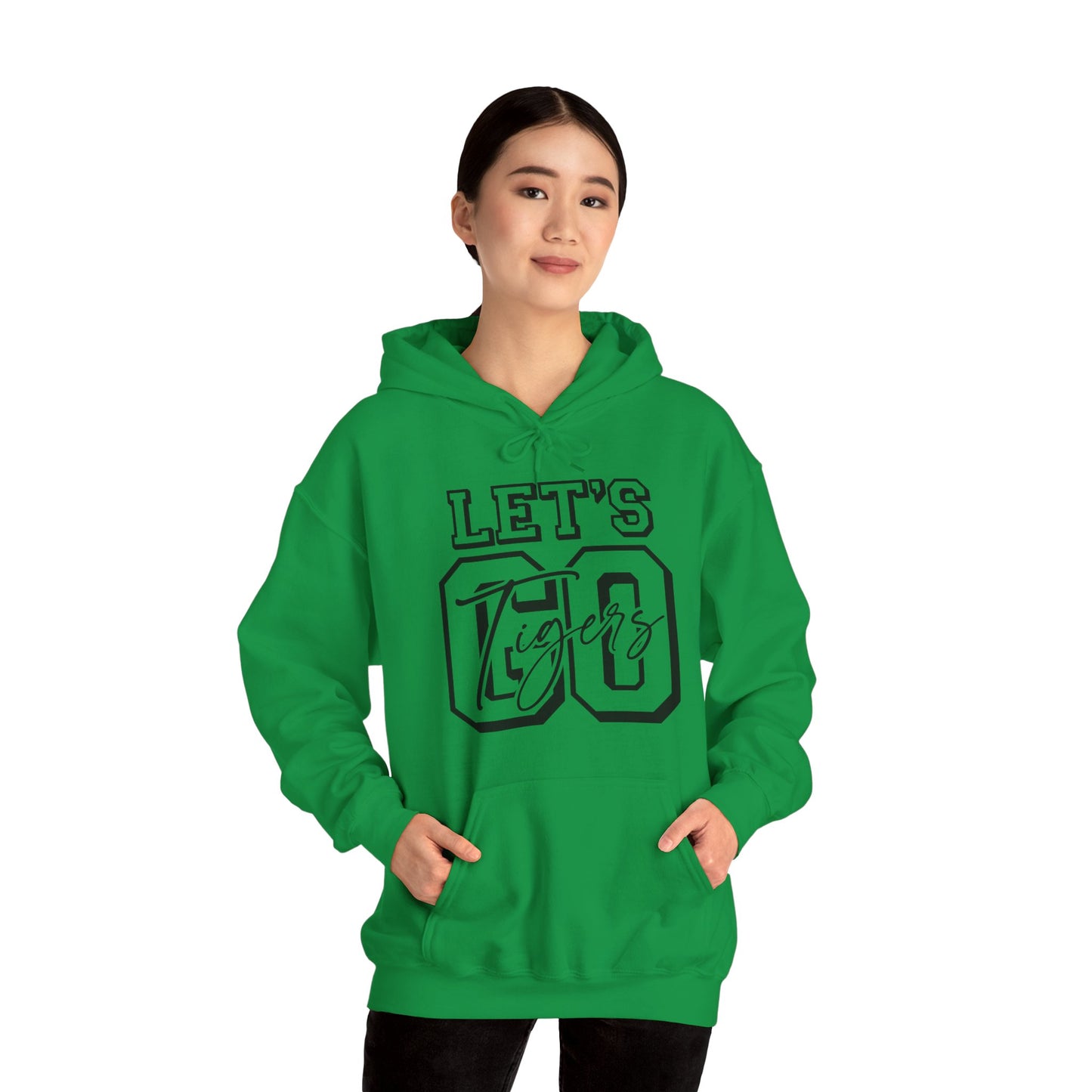 Let's Go Tigers Adult Unisex Heavy Blend™ Hooded Sweatshirt