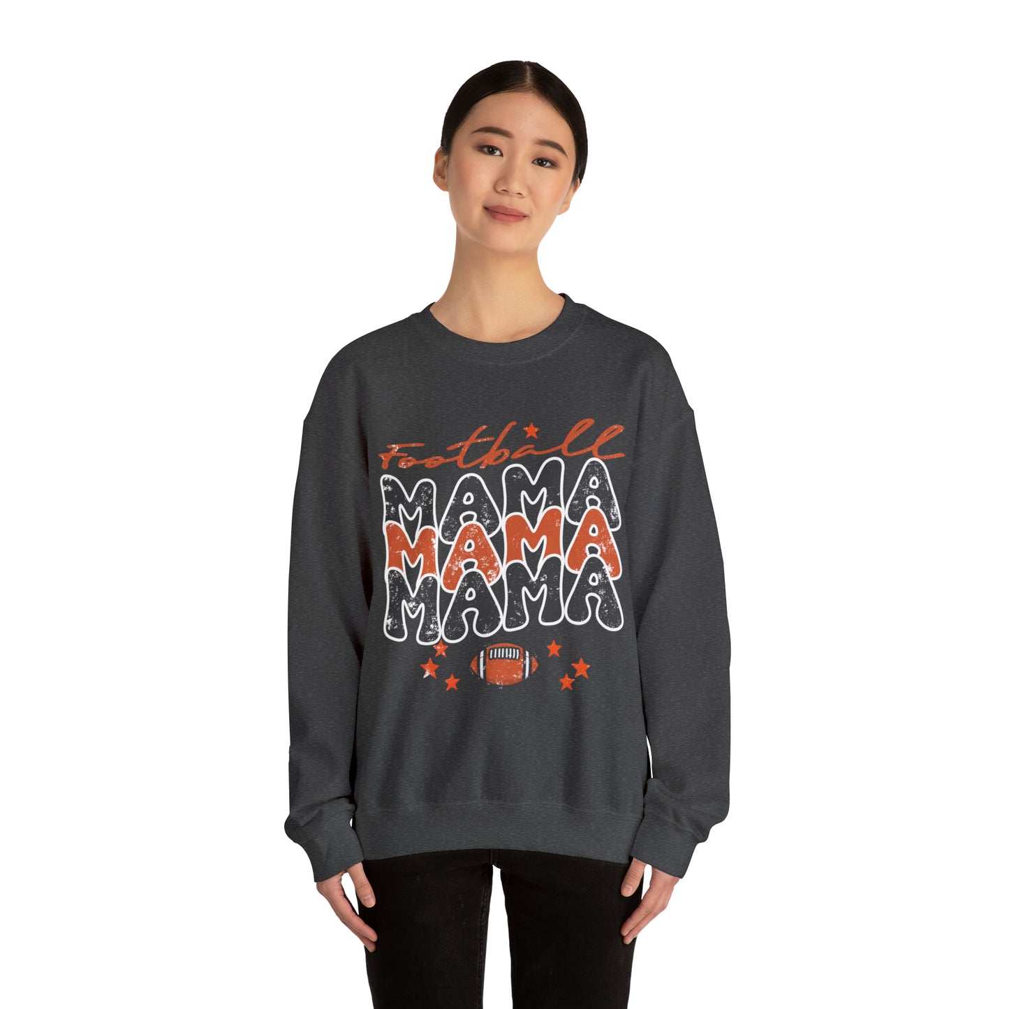 Football Women's Mama Crewneck Sweatshirt